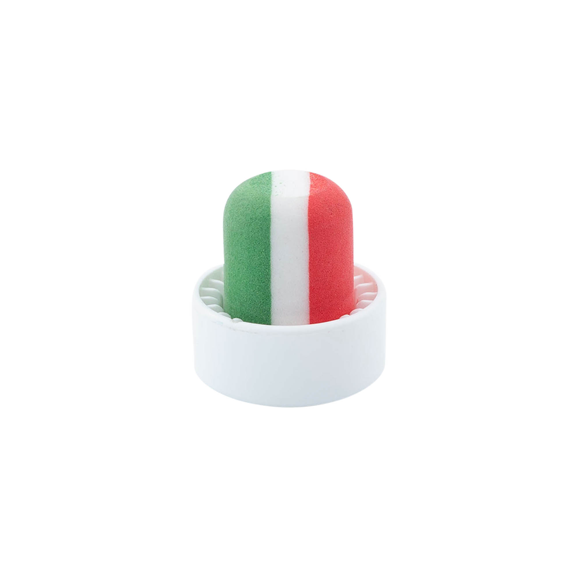 Čep s hvataljkom 19 mm 'Italija', plastika, višebojni, za otvor: pluto