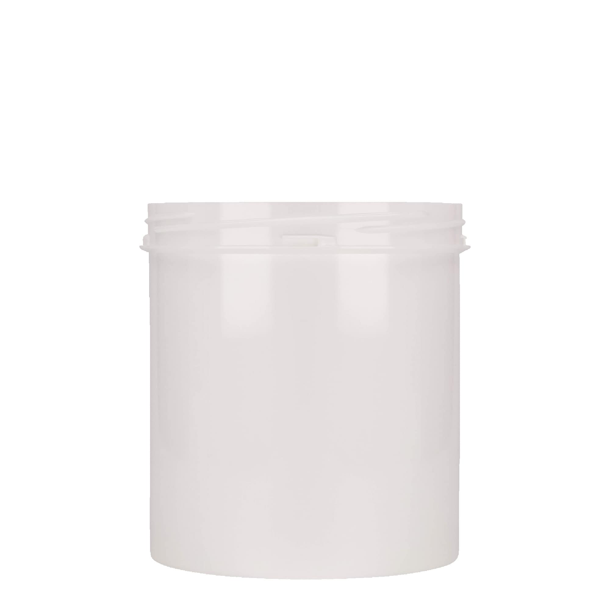 1.000 ml plastična posuda 'Securilock', PP, bijela, otvor: navojni zatvarač