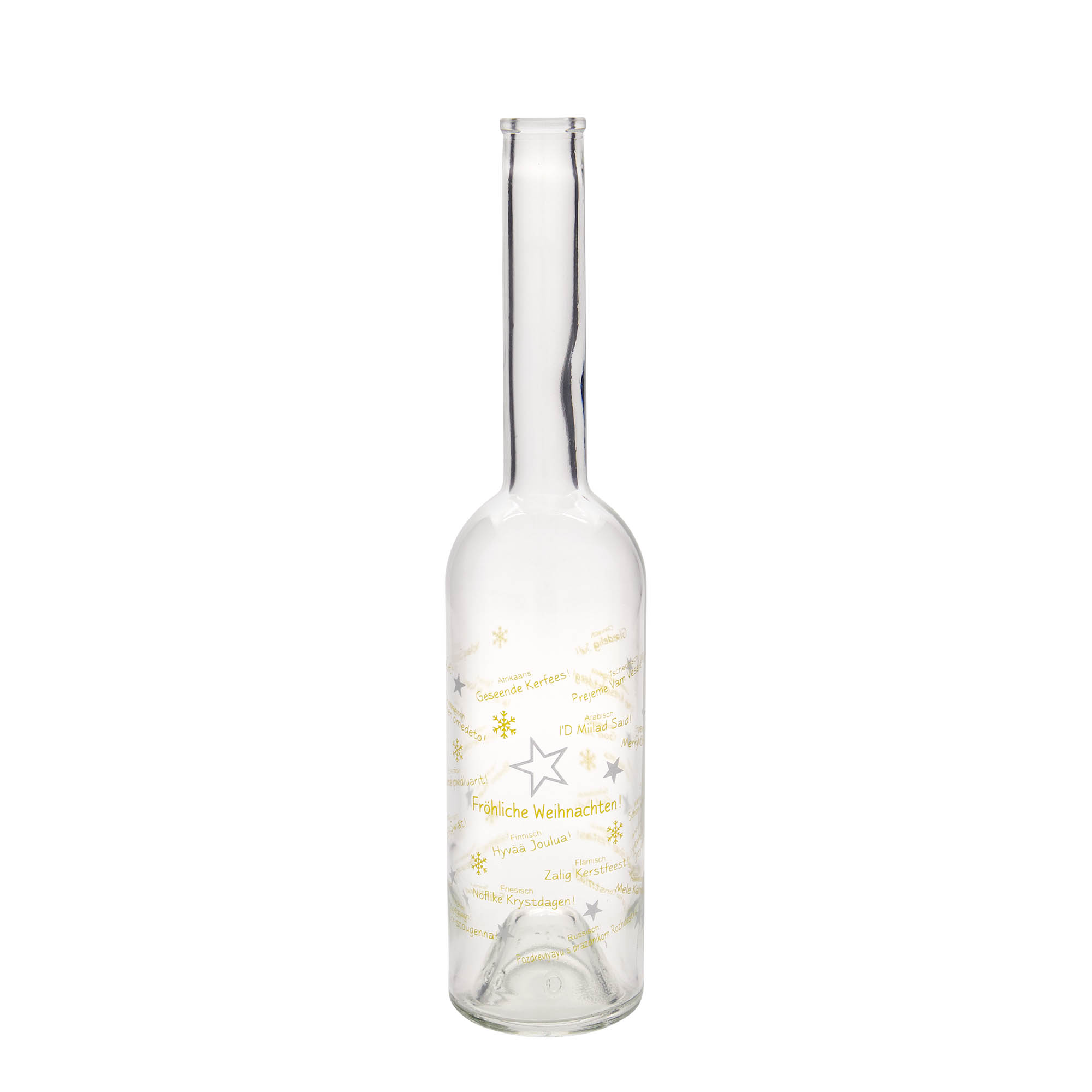 500 ml staklena boca 'Opera', motiv: Božić u svijetu, grlo: plutа 500 ml staklena boca 'Opera', motiv: Božić u svijetu, grlo: plutа
