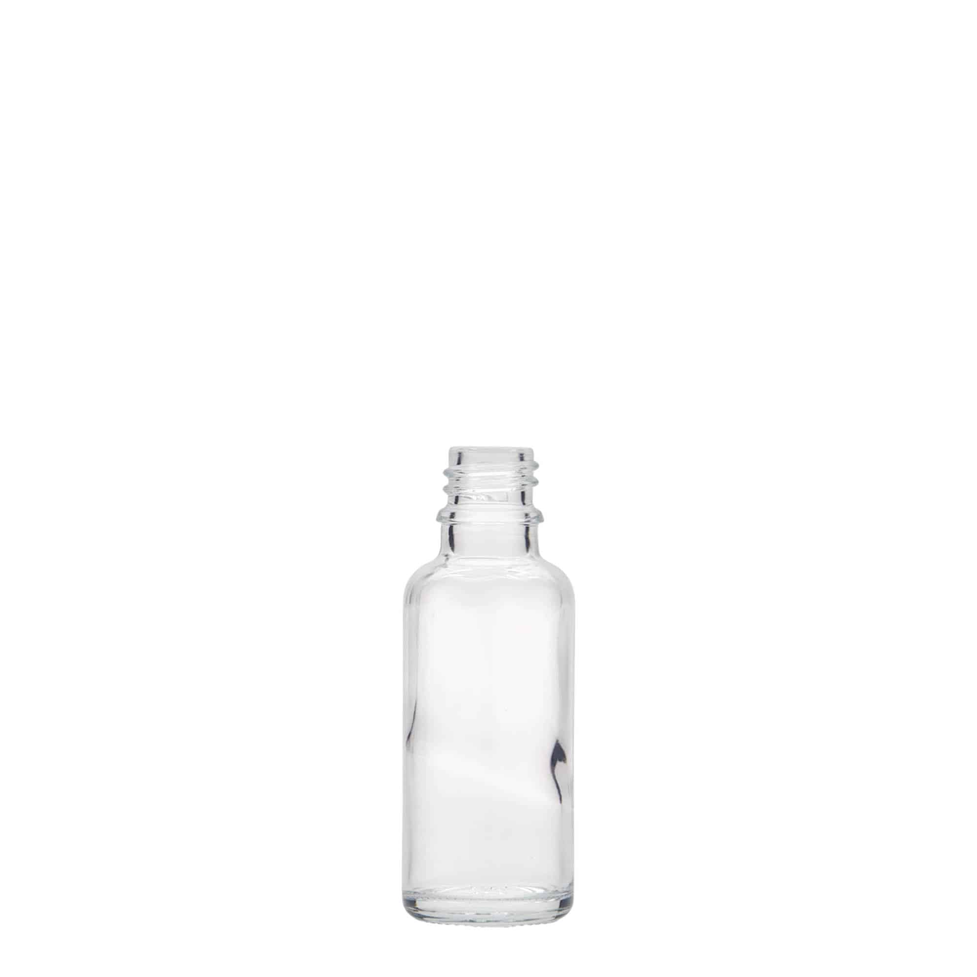 30 ml medicinska bočica, staklo, otvor: DIN 18