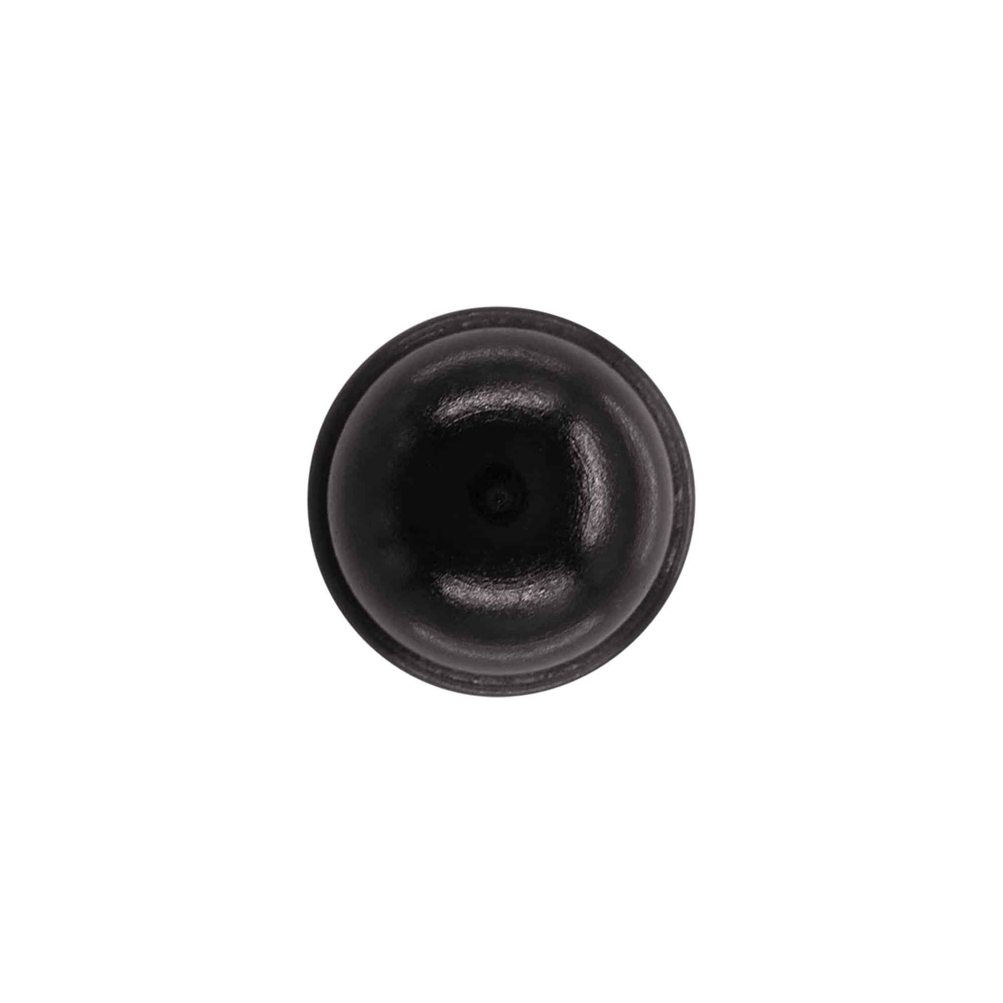 Pluto sa glavom 19 mm, drvo/plastika, crna, za otvor: Pluto