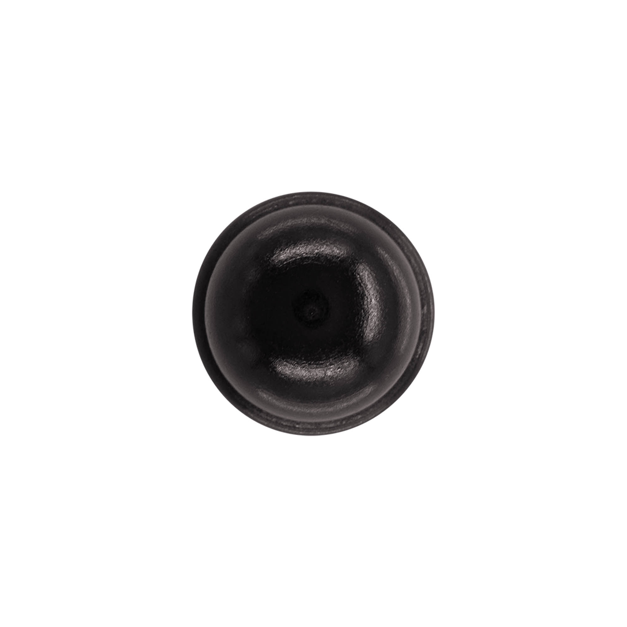 Čep s drškom 19 mm "Dinja", drvo/PE, crni, za grlo: pluta Čep s drškom 19 mm "Dinja", drvo/PE, crni, za grlo: pluta