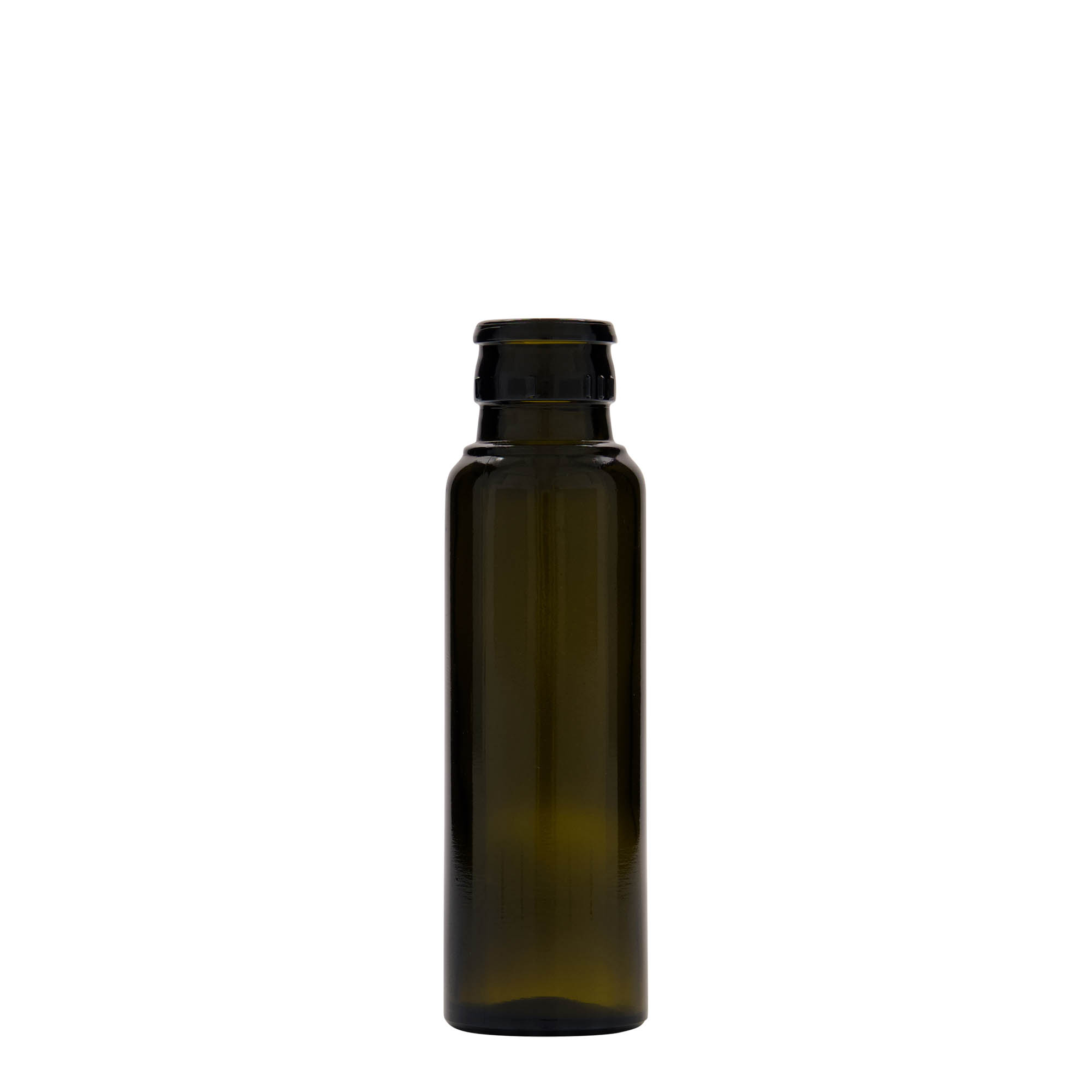 100 ml boca za sirće/ulje 'Willy New', staklo, antikno zelena, grlo: DOP