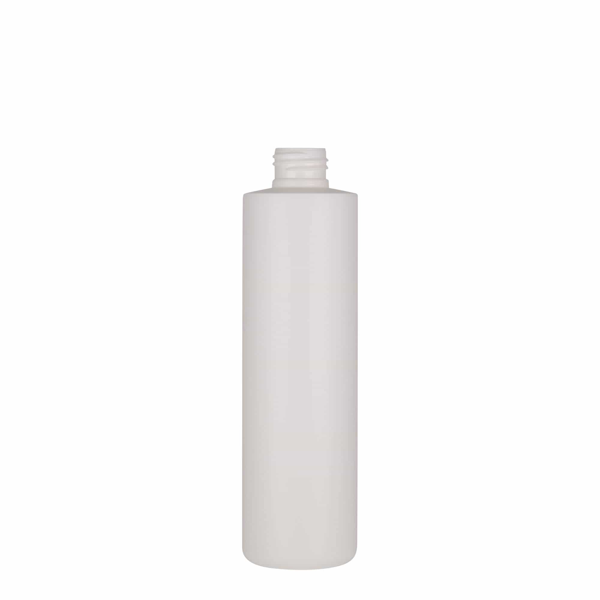 Plastična flaša 250 ml 'Pipe', Green HDPE, bijela, otvor: GPI 24/410