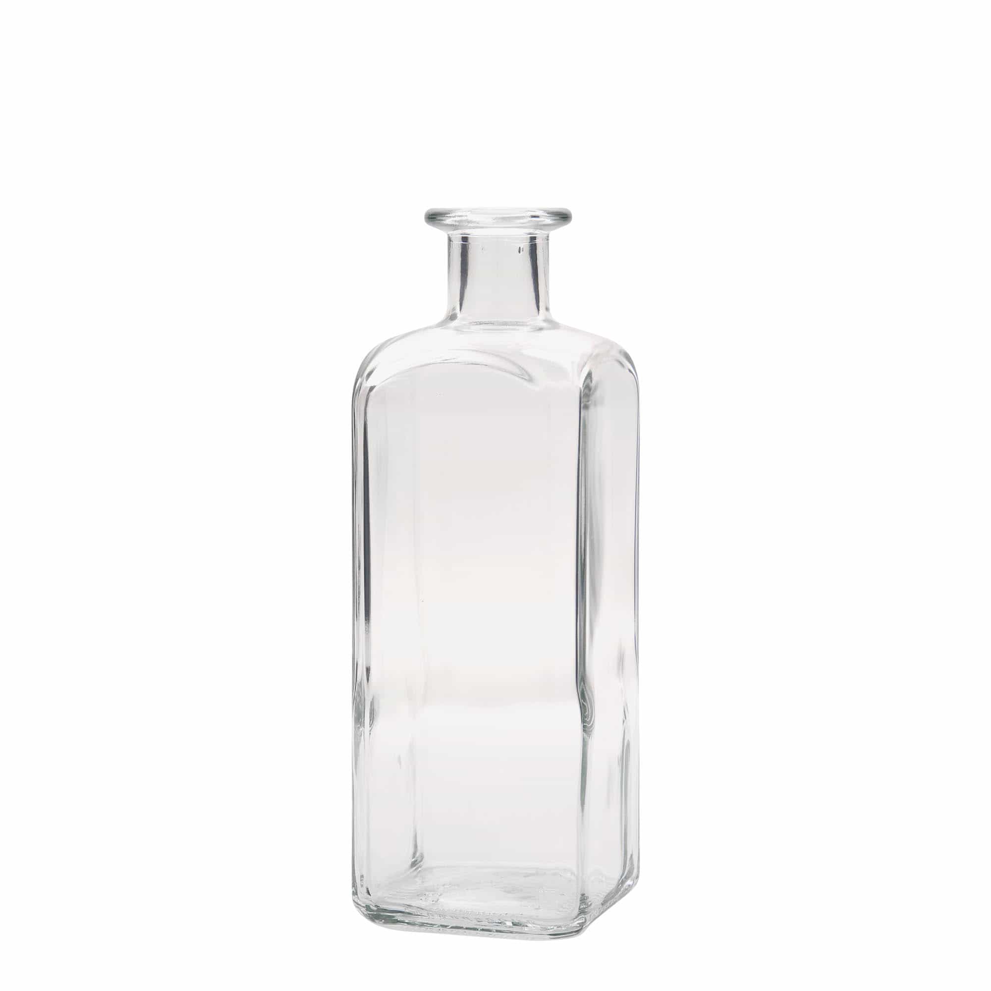 Apotekarska flaša 500 ml Carré, četvrtasto, otvor: Pluto