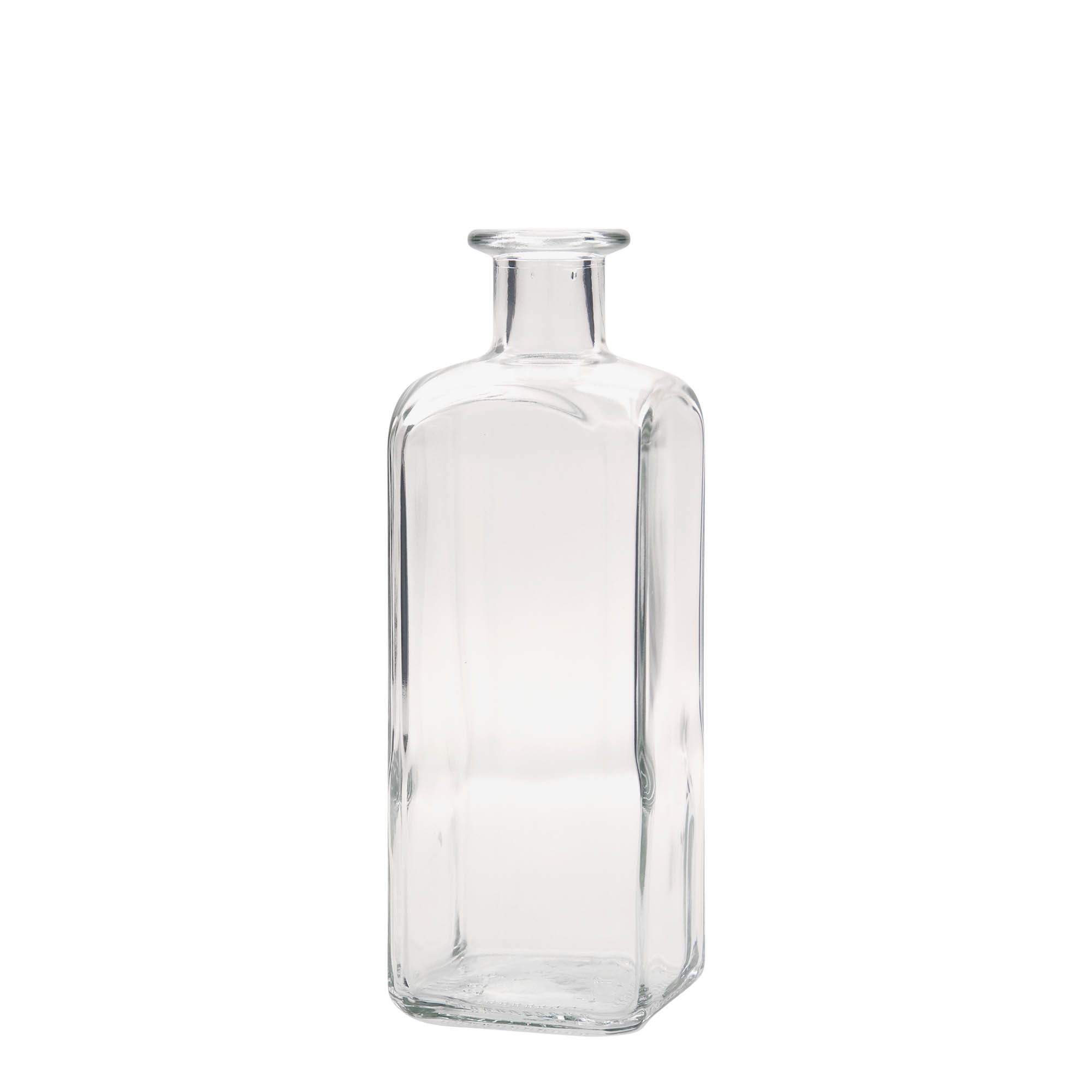 500 ml staklena boca Apotheker Carré, kvadratna, otvor: pluta