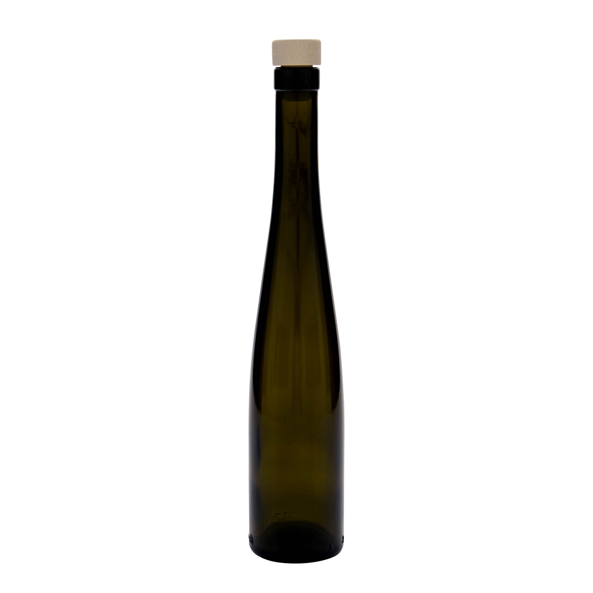 375 ml staklena boca 'Weinschlegel', antikno zelena, grlo: pluta