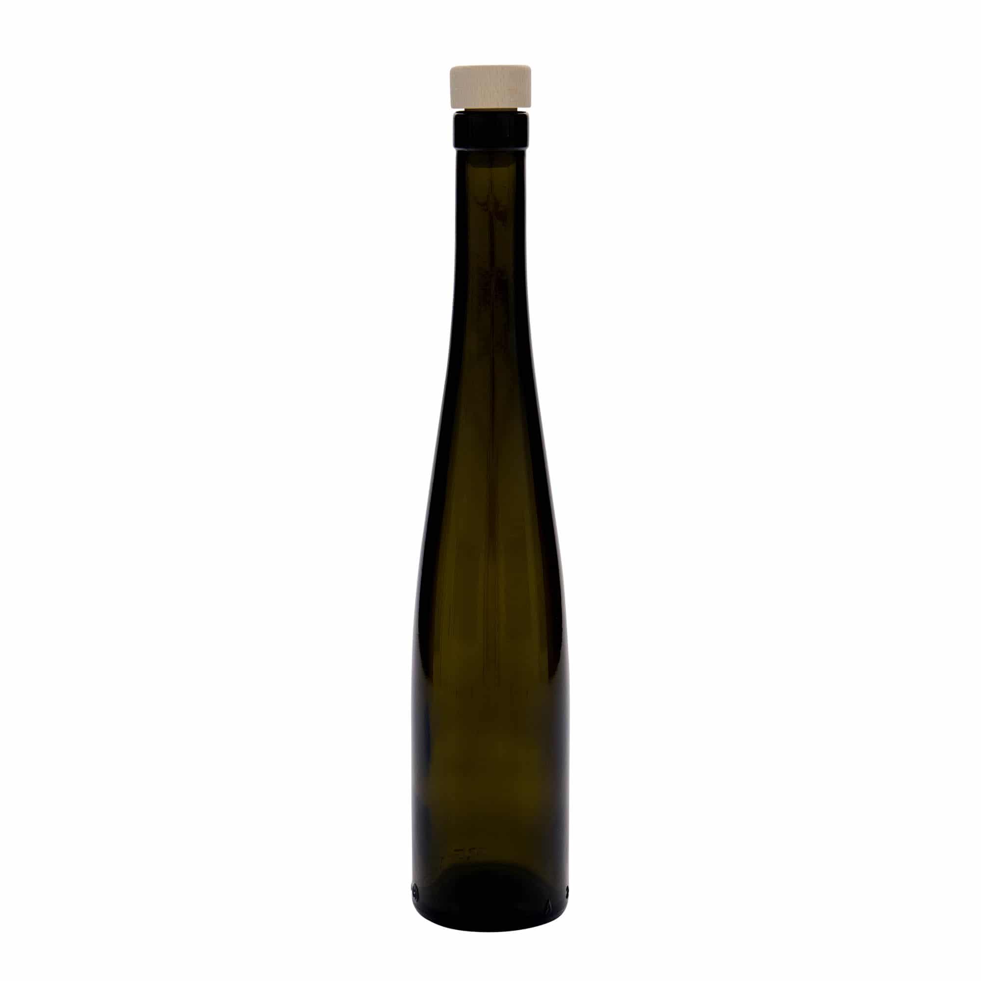 375 ml staklena boca 'Weinschlegel', antikno zelena, grlo: pluta