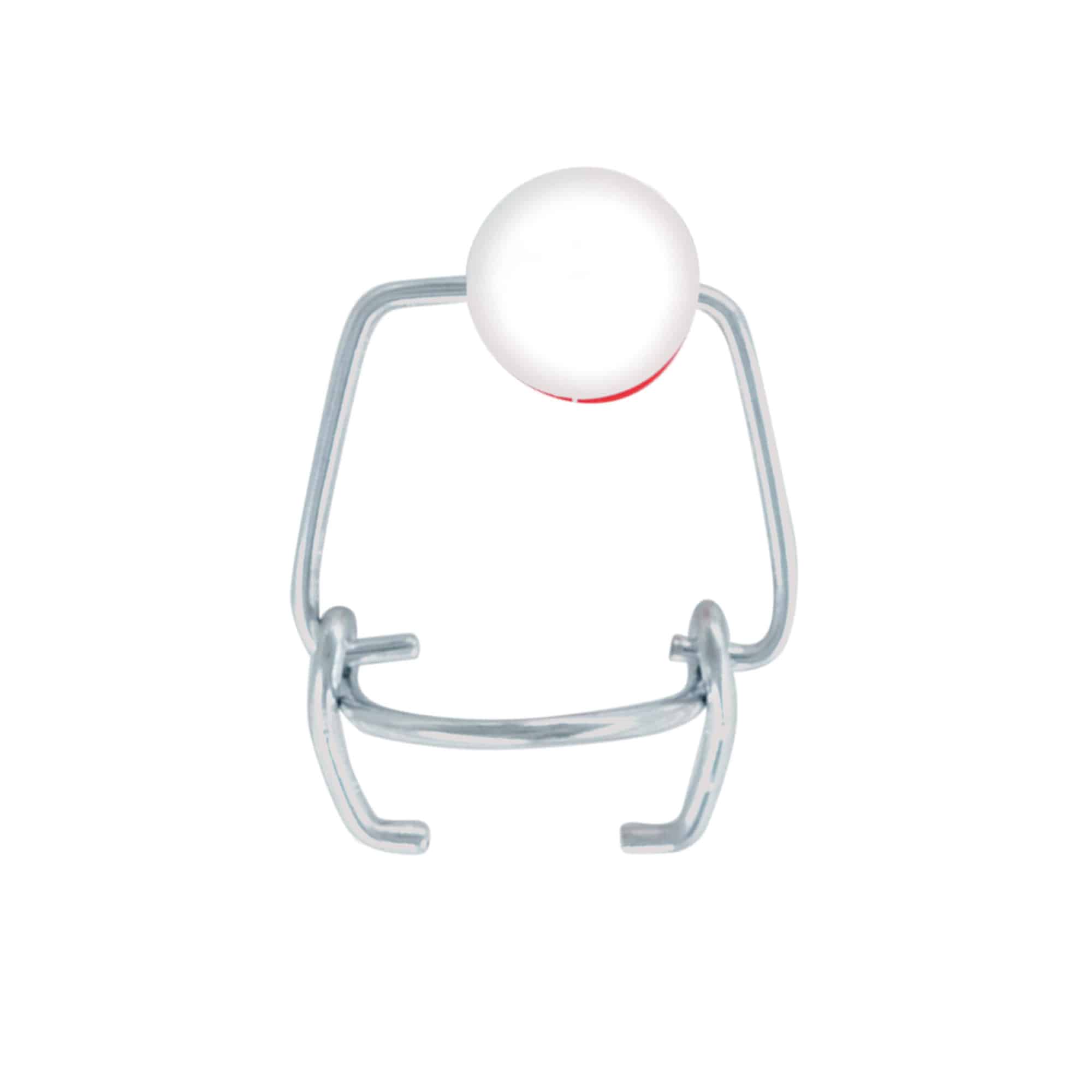 Mini kopča za presvlake, plastika, crveno-bijela