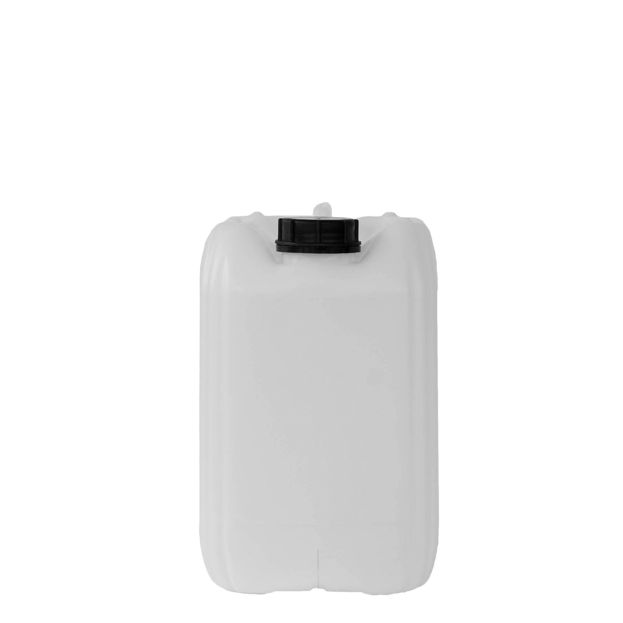 10 l kanister, pravougaoni, HDPE plastika, prirodni, otvor: ND 55
