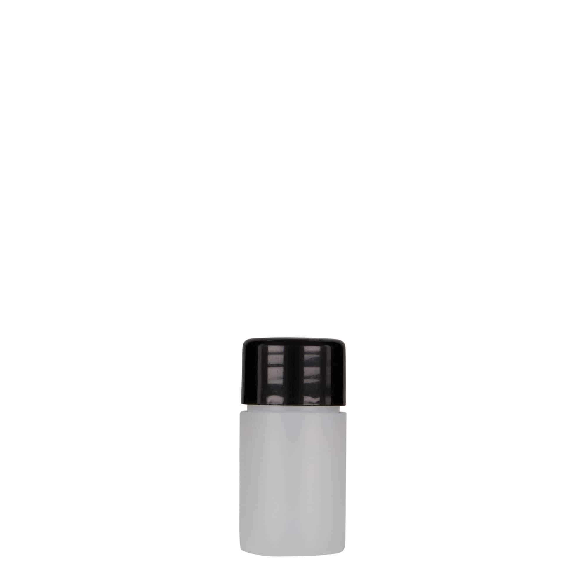 15 ml plastična bočica „Tuffy“, HDPE, prirodna boja, grlo: 24/410