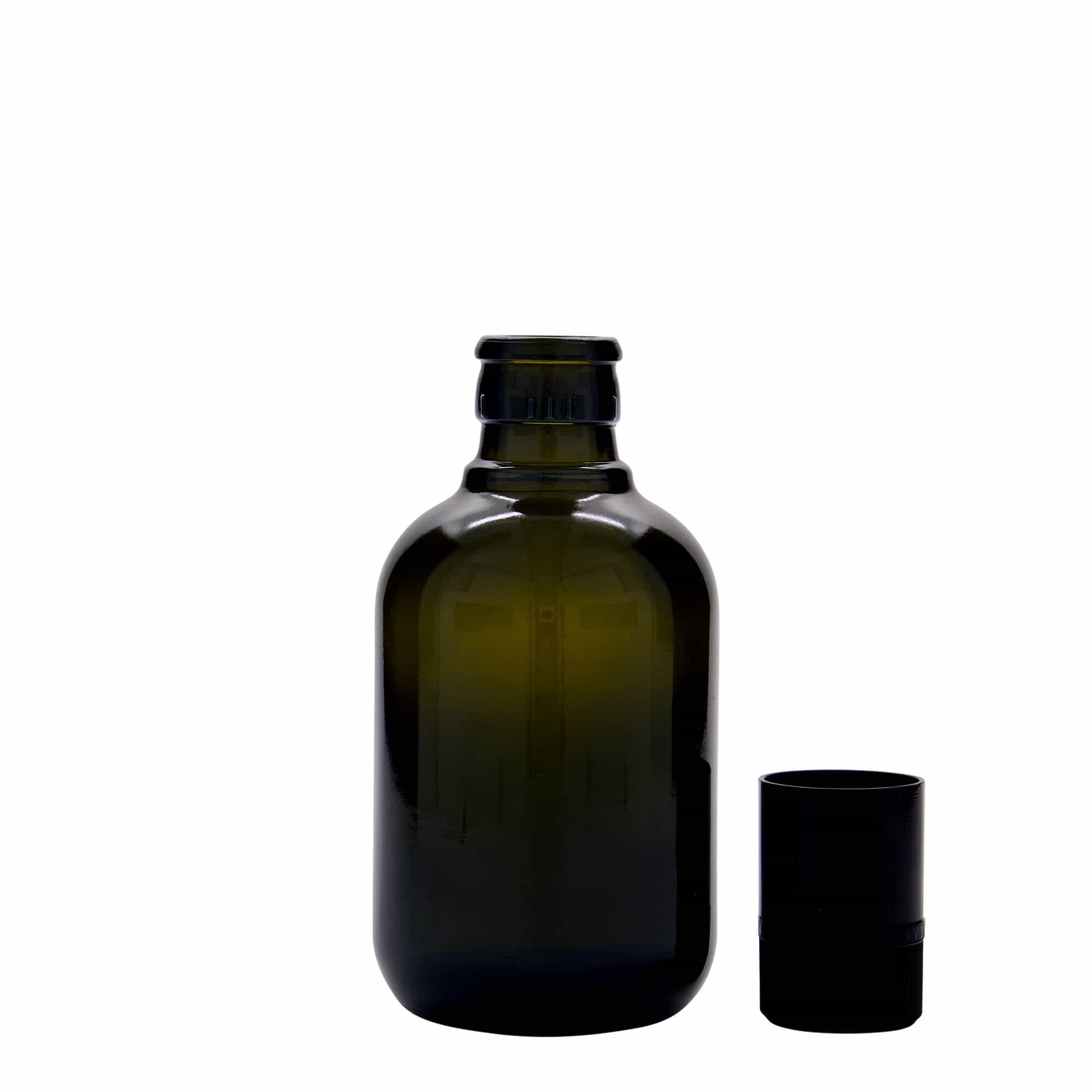 Flaša za sirće/ulje 250 ml 'Biolio', staklo, antikno zelena, otvor: DOP