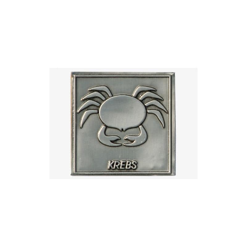 Limena etiketa 'Rak', kvadratna, metal, srebrna Limena etiketa 'Rak', kvadratna, metal, srebrna