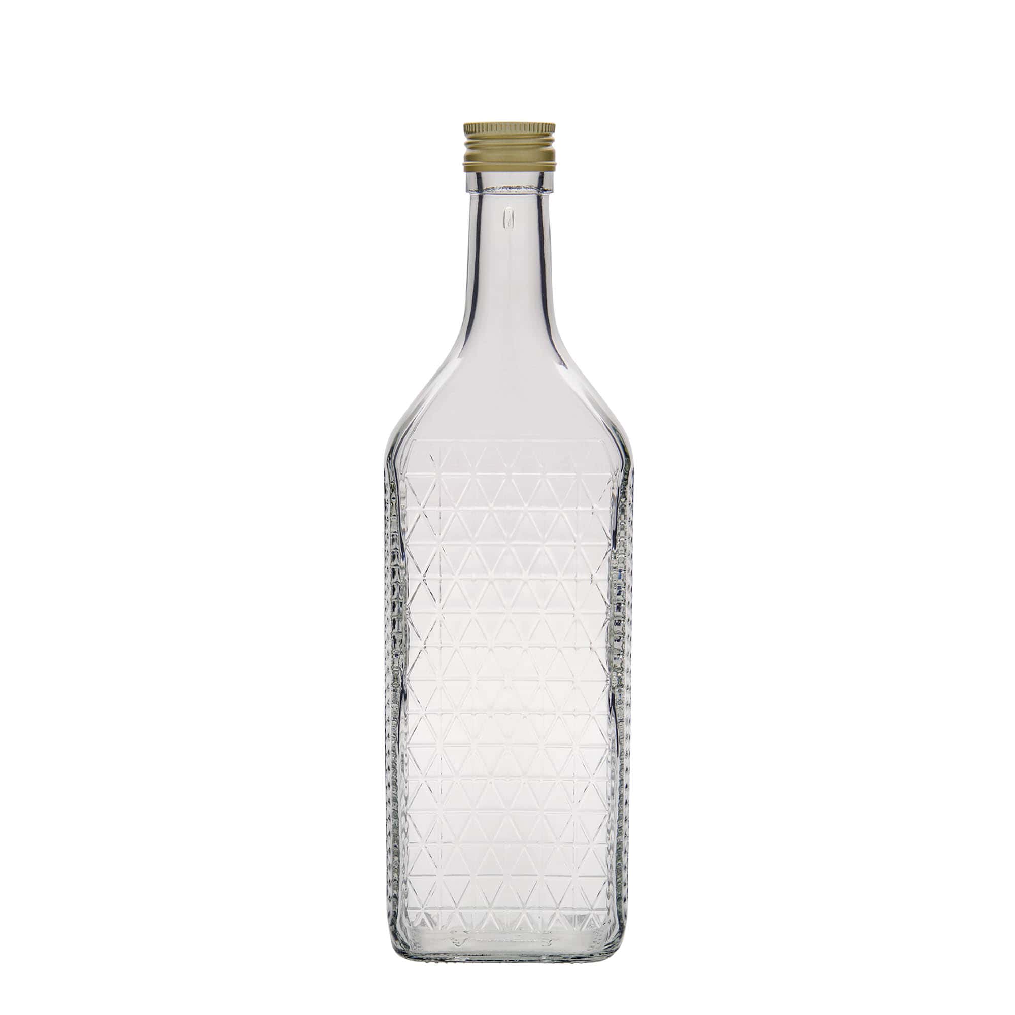 700 ml staklena boca „Caruso“, pravokutna, grlo: PP 31,5