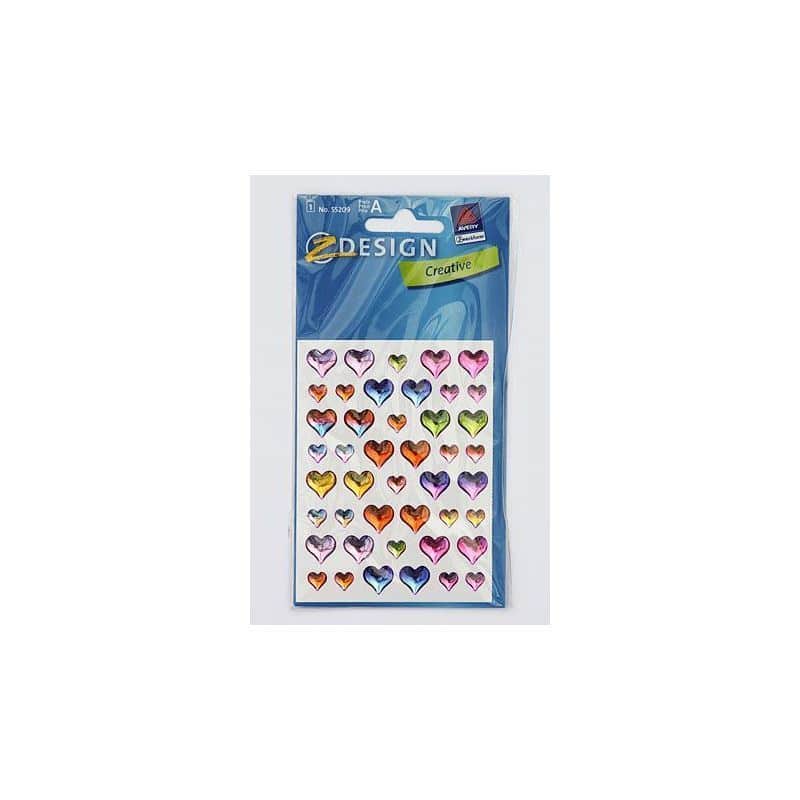 Naljepnice funkcionalnog oblika 'Gel srcad', plastika, više boja Naljepnice funkcionalnog oblika 'Gel srcad', plastika, više boja
