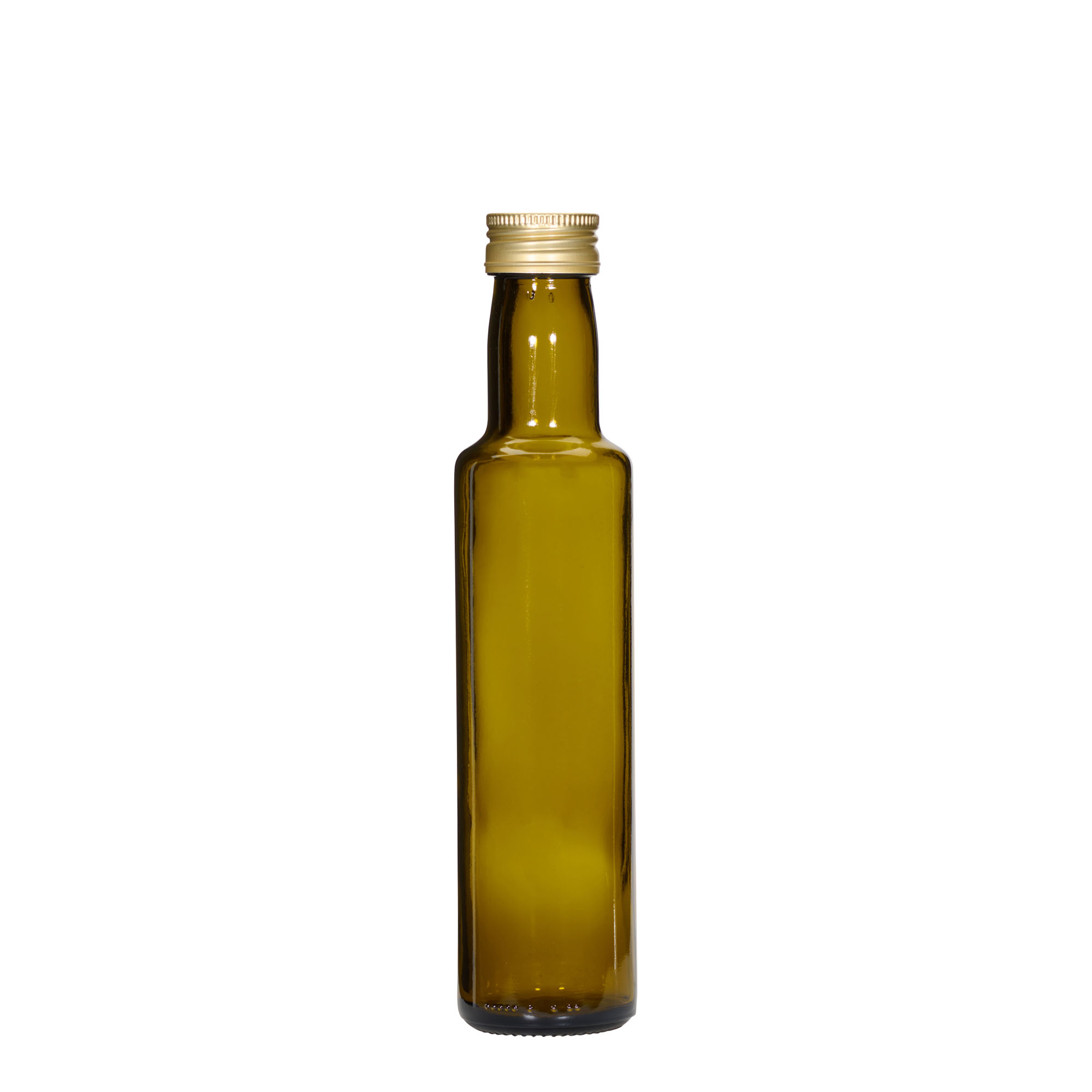 250 ml staklena boca 'Dorica', antikno zelena, grlo: PP 31,5