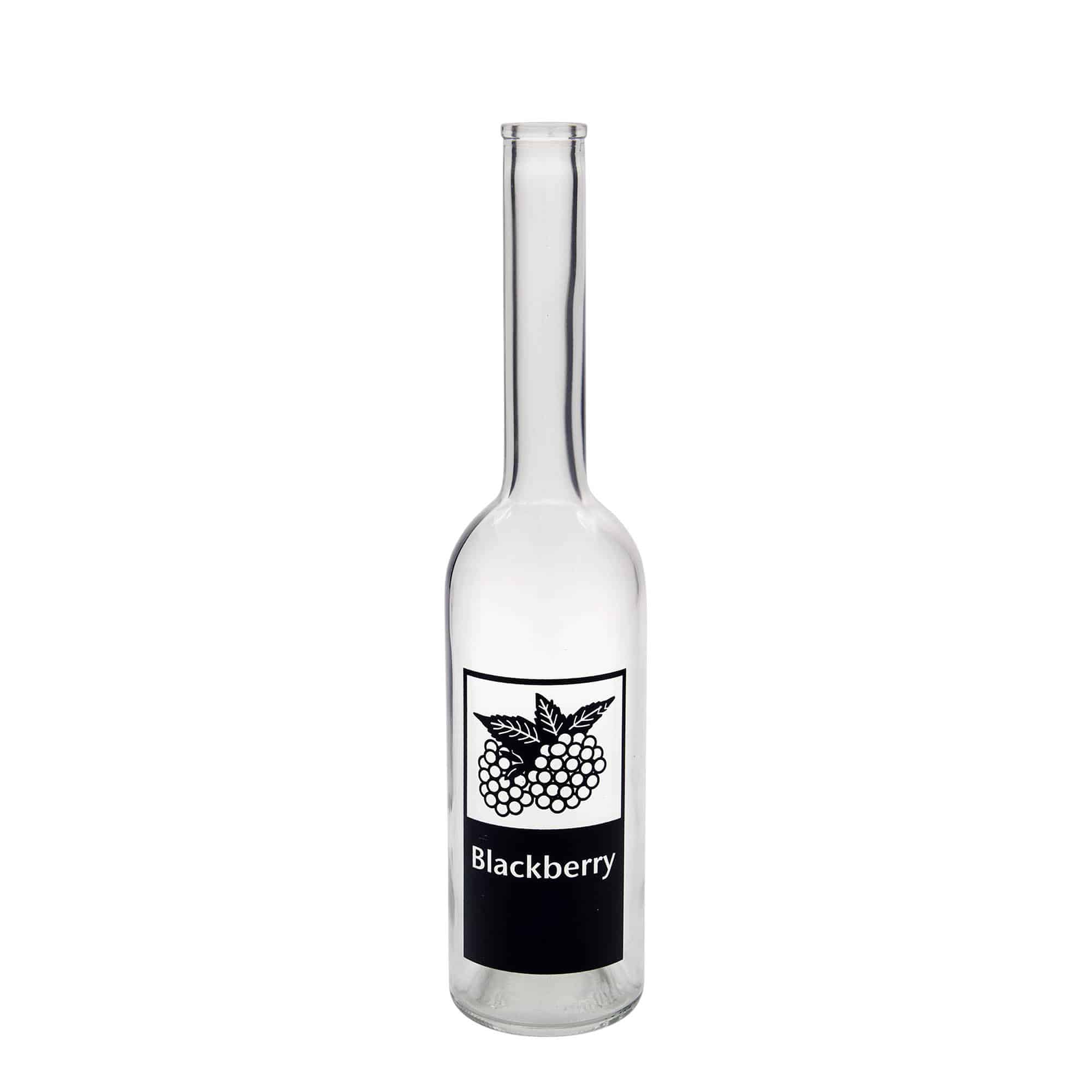 500 ml staklena boca „Opera“, motiv: kupina, grlo: pluta