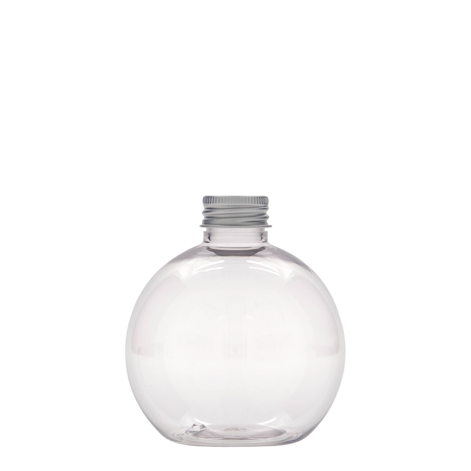 250 ml PET boca „Perry“, okrugla, plastika, grlo: 24/410