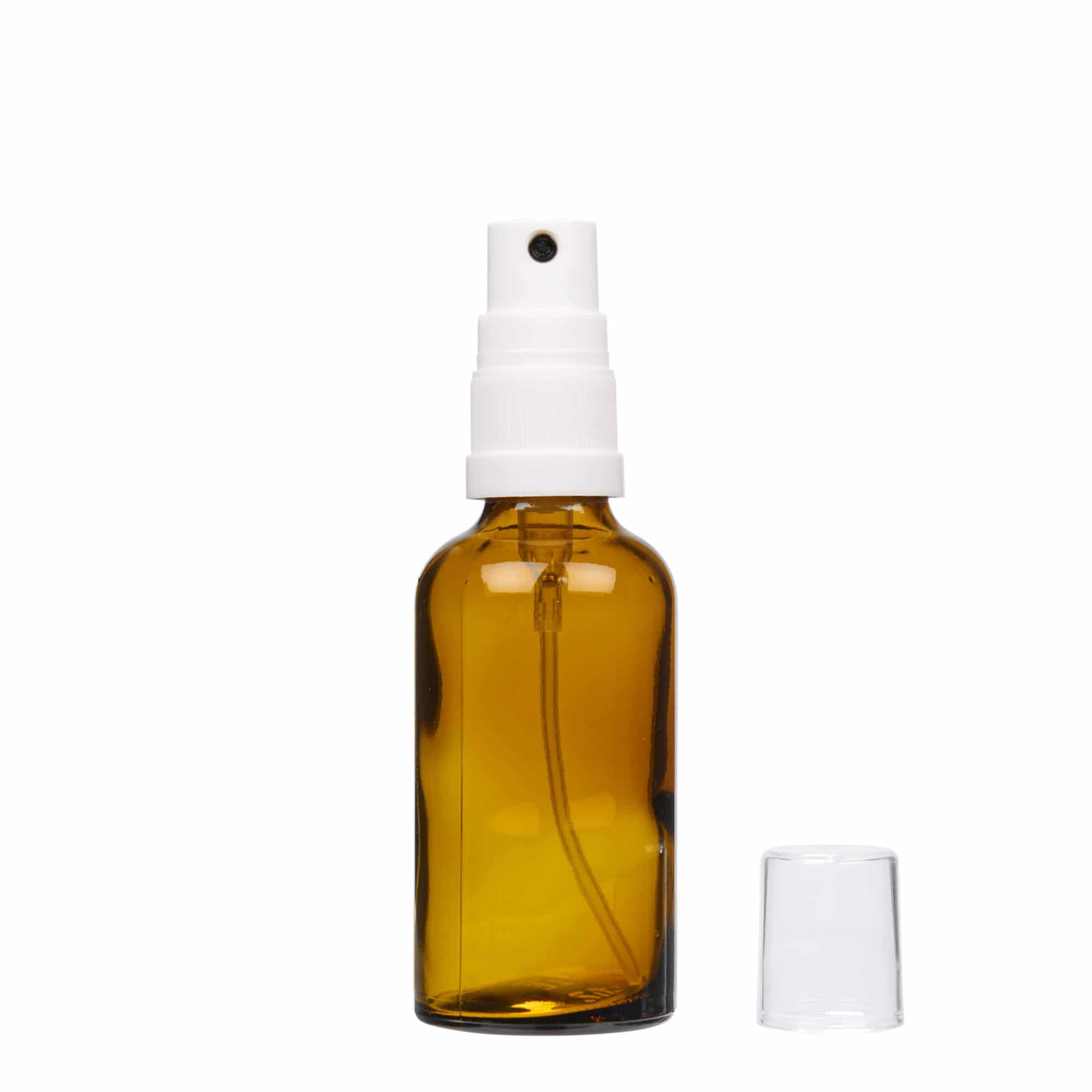 50 ml bočica za prskanje, medicinska, staklena, smeđa, grlo: DIN 18 50 ml bočica za prskanje, medicinska, staklena, smeđa, grlo: DIN 18