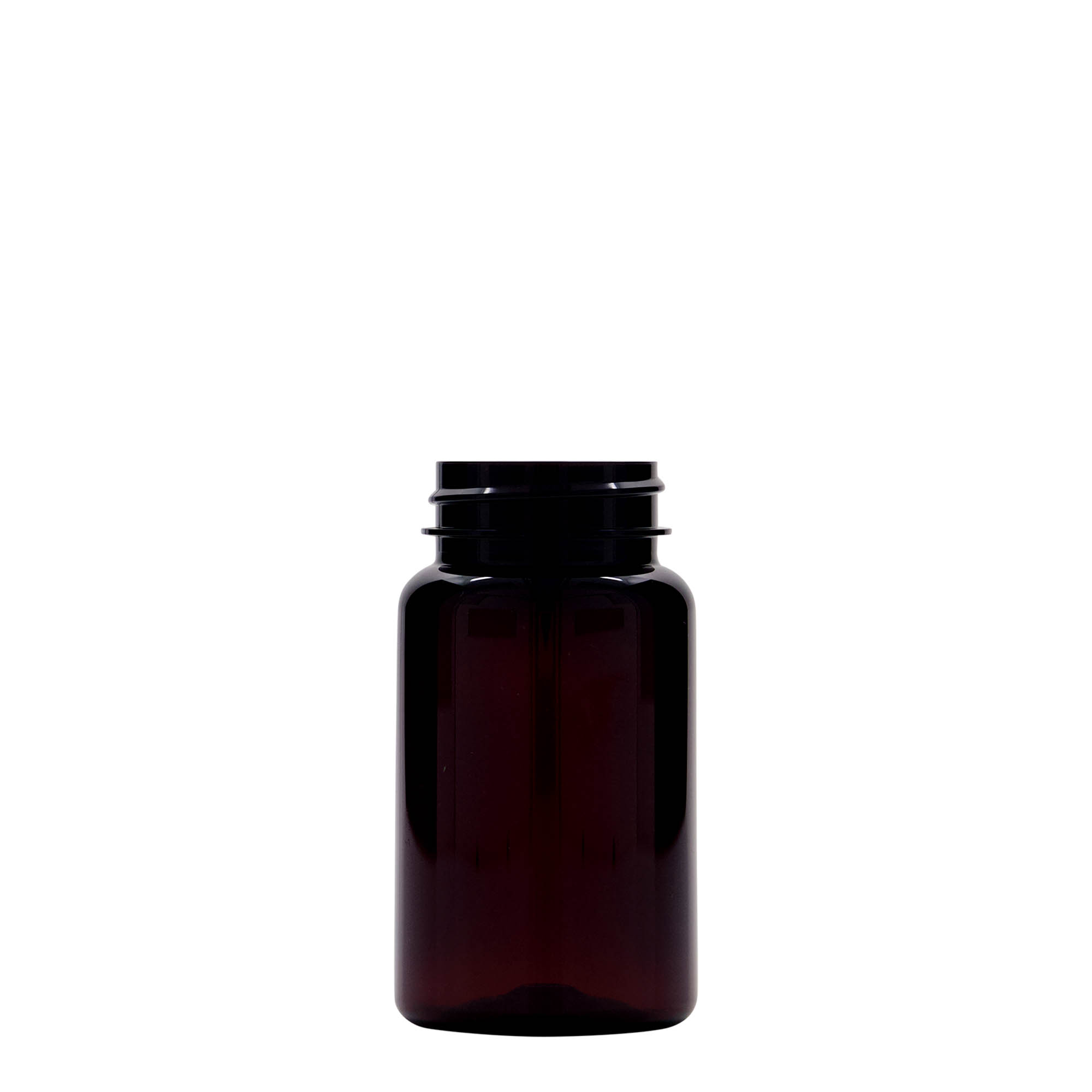 100 ml PET ambalaža, plastika, smeđa, grlo: 38/400