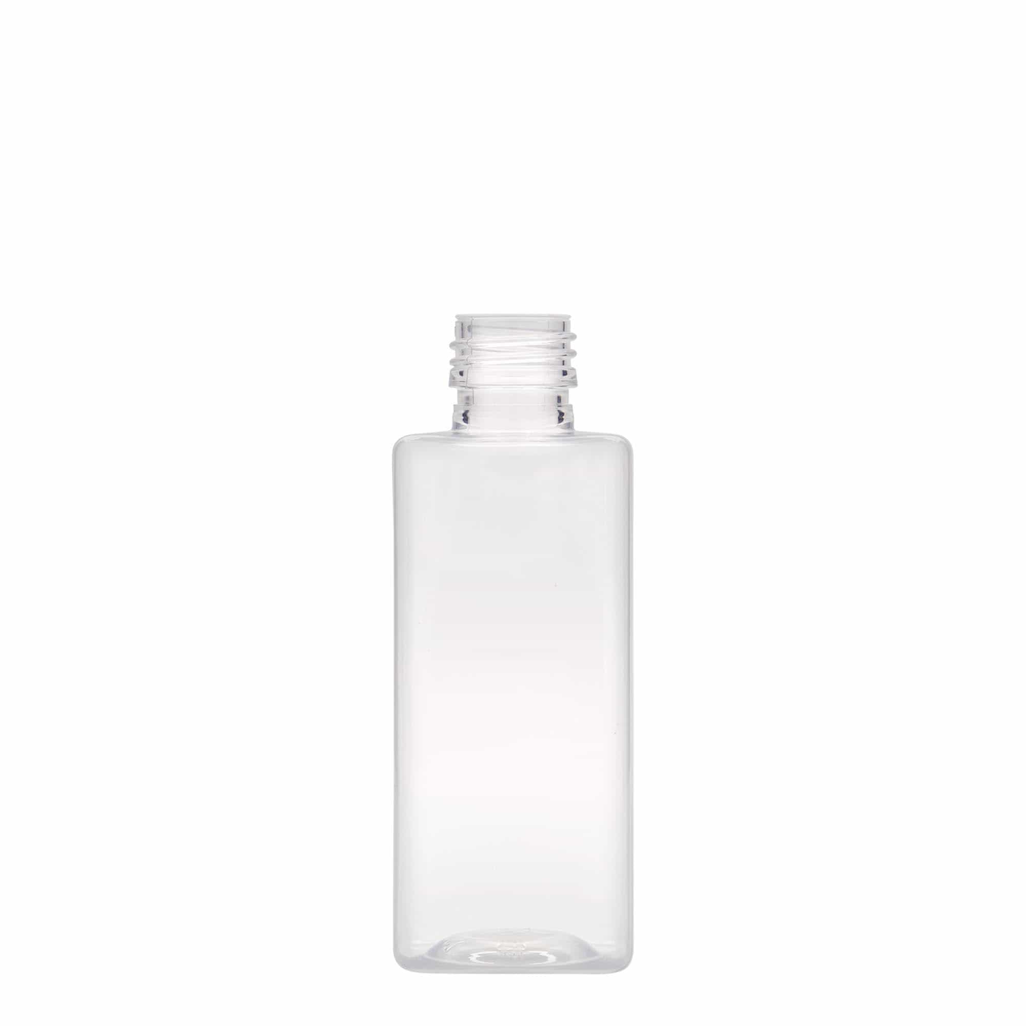 250 ml PET-boca „Karl“, kvadratna, plastika, grlo: PP 28