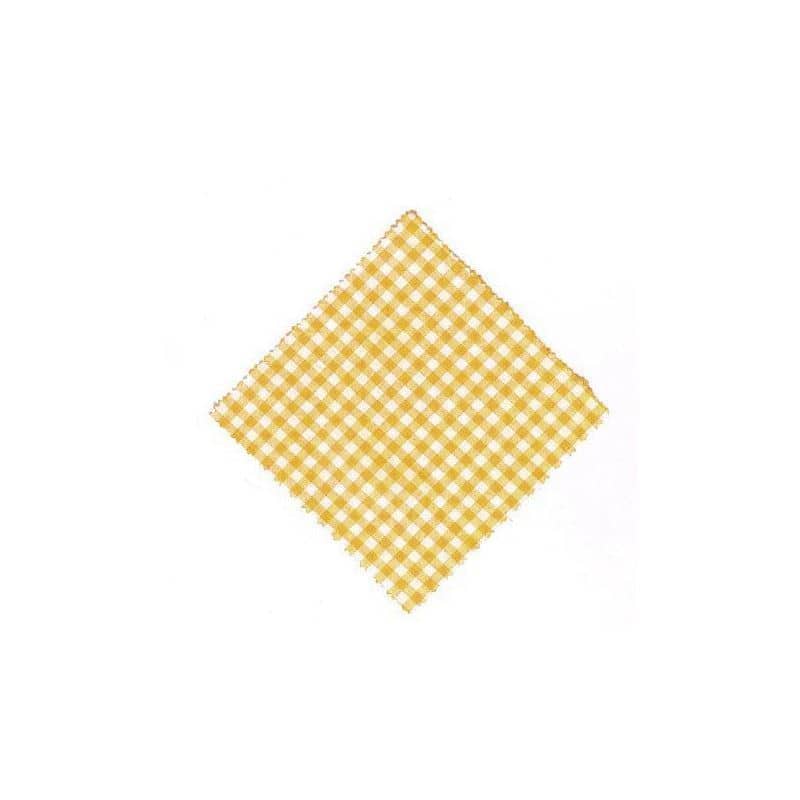 Karirani stolnjaci 12x12, kvadratni, tekstil, žuta, otvor: TO38-TO53 Karirani stolnjaci 12x12, kvadratni, tekstil, žuta, otvor: TO38-TO53