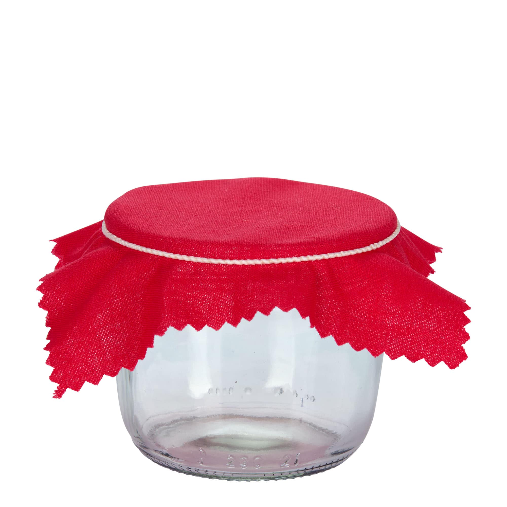 Tkaninska podmetača 12x12, kvadratna, tekstil, crvena, grlo: TO38-TO53