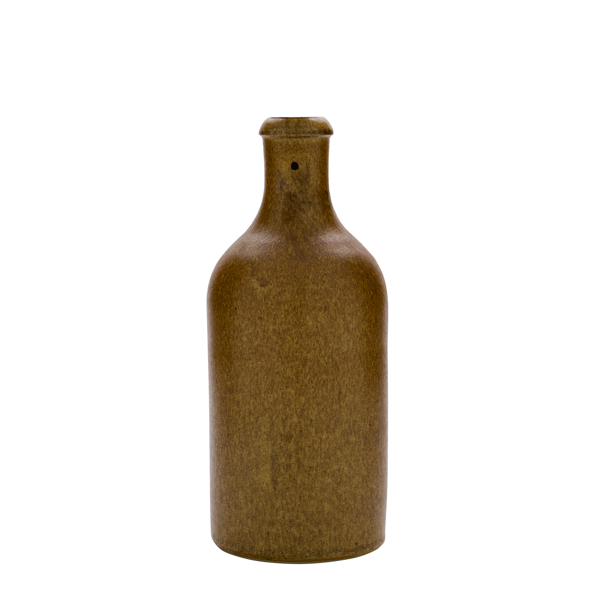 500 ml vrč za glinu, kamenina, smeđe-kristalni, otvor: zatvarač s kopčom
