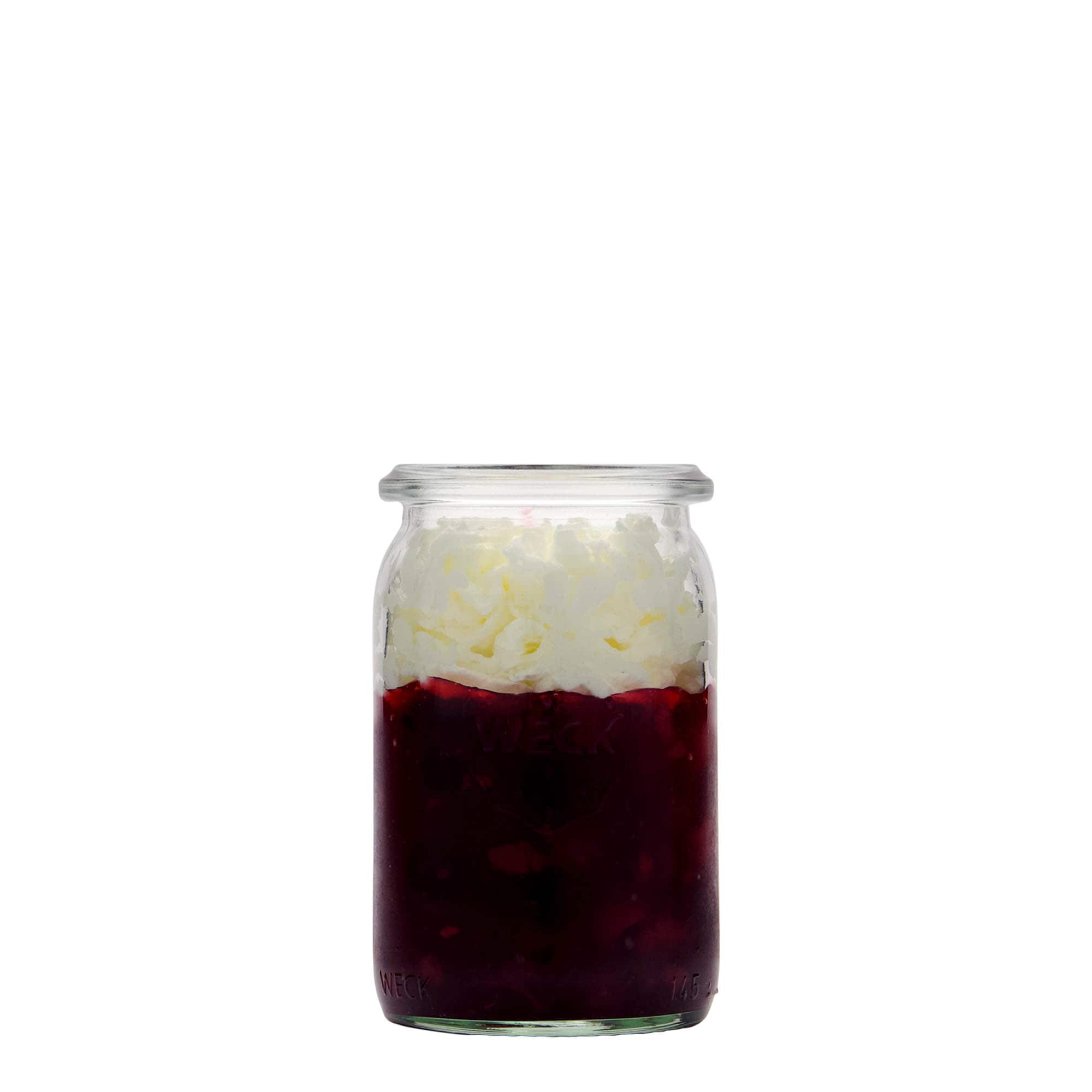 145 ml WECK cilindrična staklenka, otvor: okrugli rub