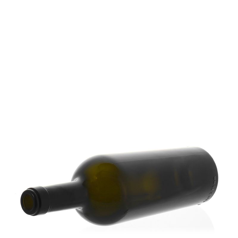 750 ml vinska boca 'Imperiale', antikno zelena, grlo: pluta