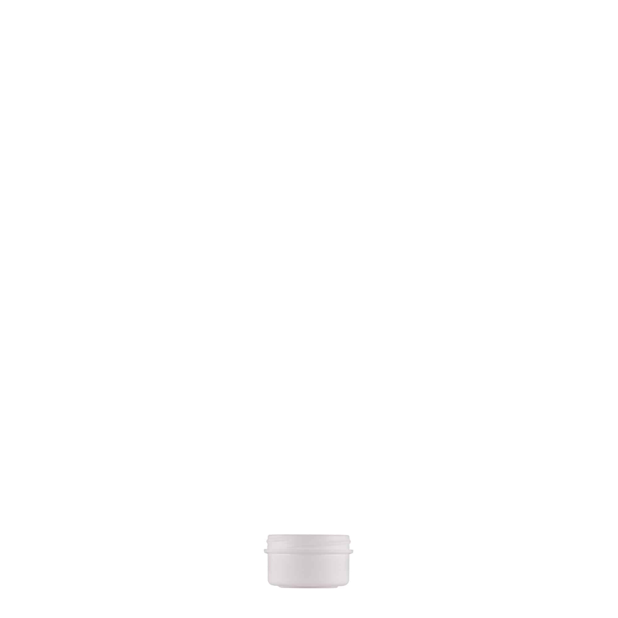 Plastična posuda 6 ml 'White Line', PP, bijela, otvor: Navojni zatvarač Plastična posuda 6 ml 'White Line', PP, bijela, otvor: Navojni zatvarač