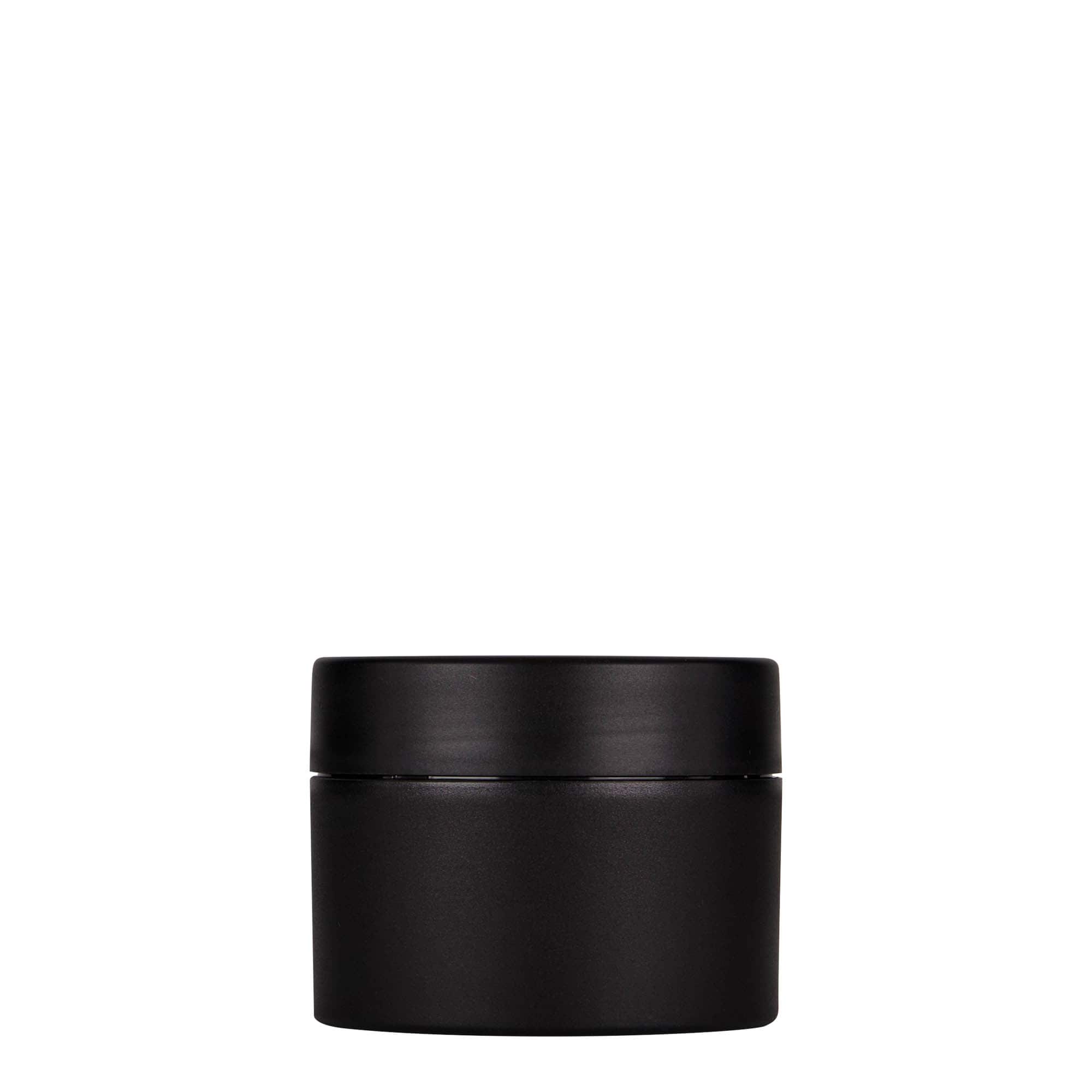 100 ml plastična posuda „Antonella“, PP, crna, otvor: navojni zatvarač