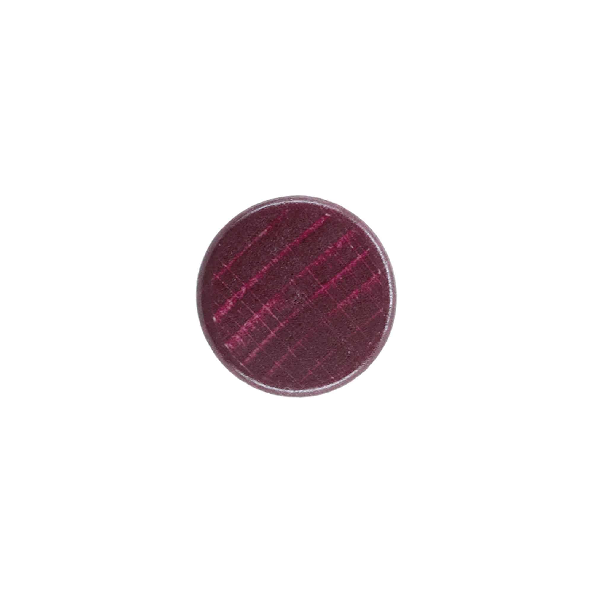 Pluto sa glavom 19 mm, drvo/plastika, bordo crvena, za otvor: Pluto