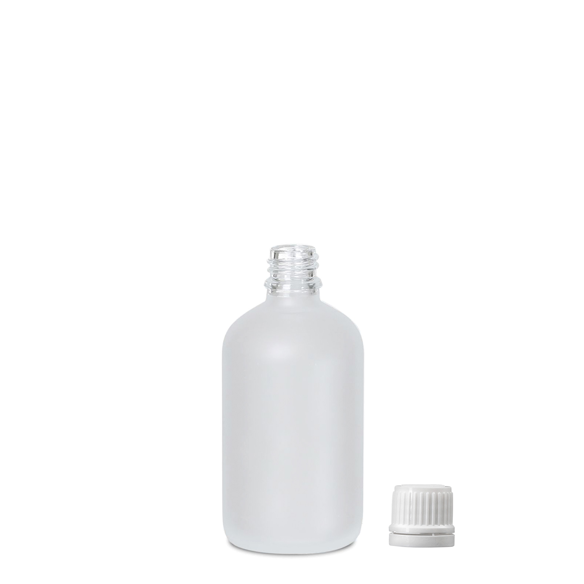 100 ml medicinska bočica, staklena, matirana, grlo: DIN 18 100 ml medicinska bočica, staklena, matirana, grlo: DIN 18