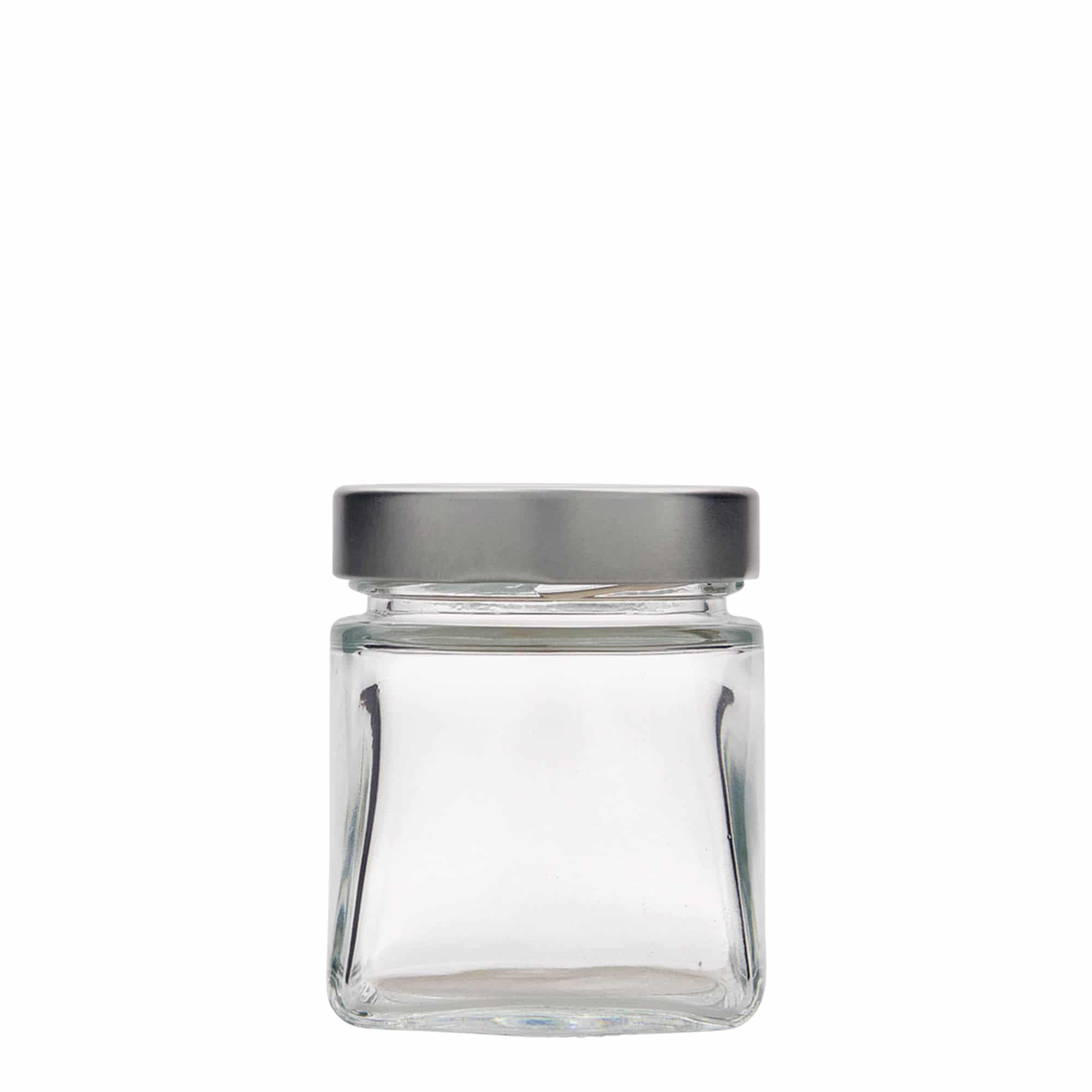 Četverougla staklenka 212 ml 'Luxor', otvor: Deep-Twist-Off (DTO 63)