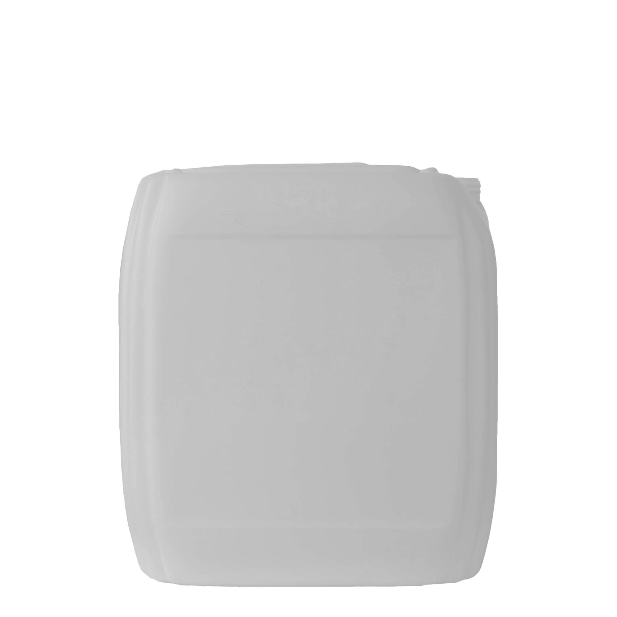 30 l kanister, pravougaoni, HDPE plastika, prirodni, otvor: ND 60