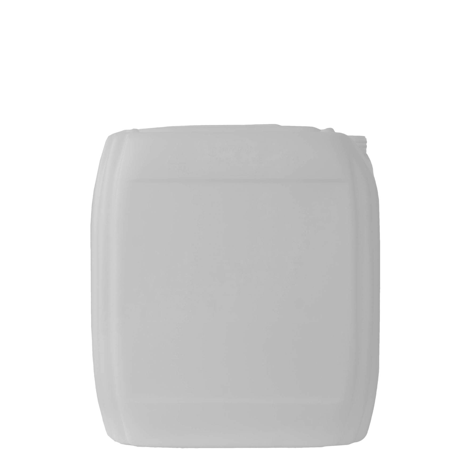 30 l kanister, pravougaoni, HDPE plastika, prirodni, otvor: ND 60