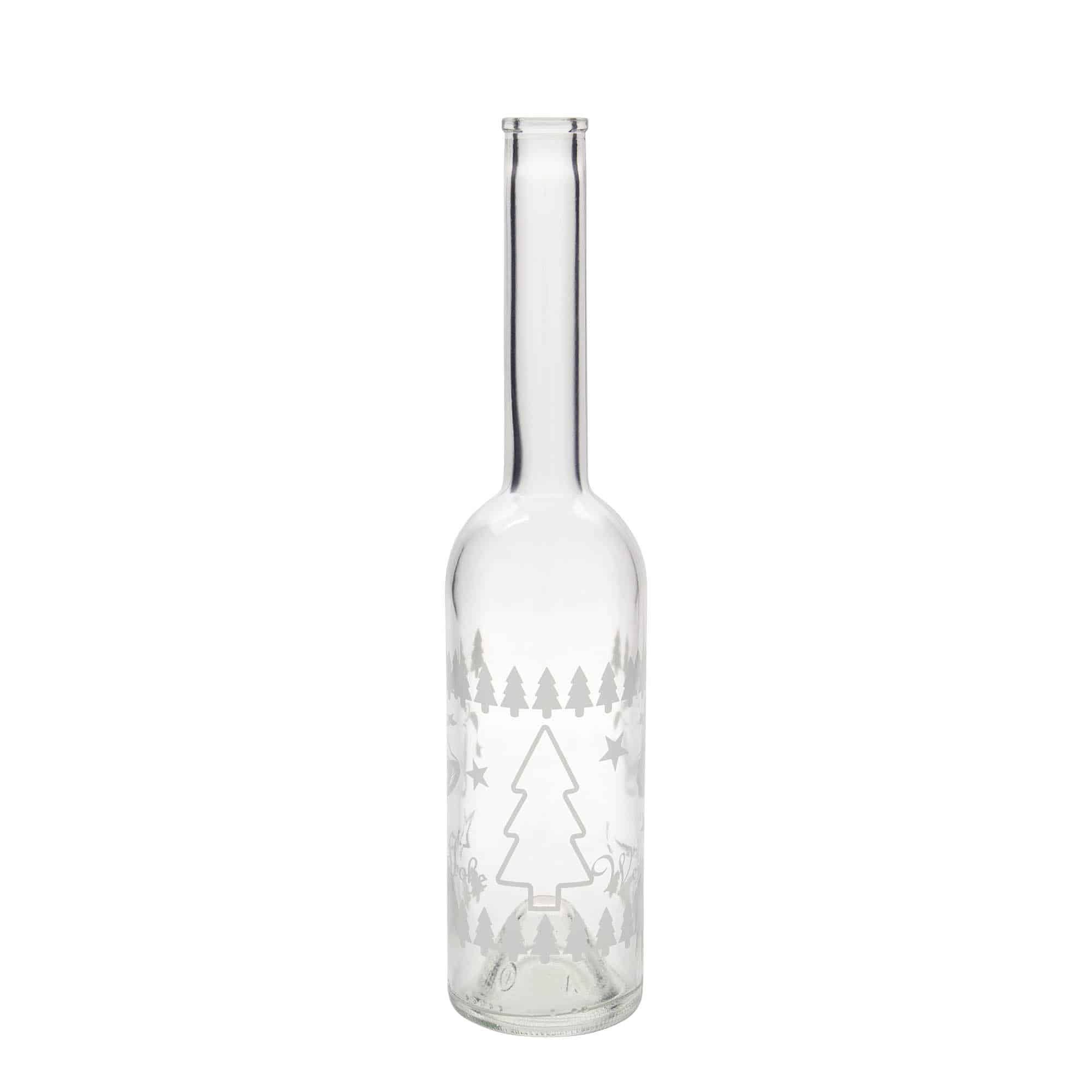 Staklena flaša 500 ml 'Opera', motiv: Klasični Božić, otvor: Pluto Staklena flaša 500 ml 'Opera', motiv: Klasični Božić, otvor: Pluto