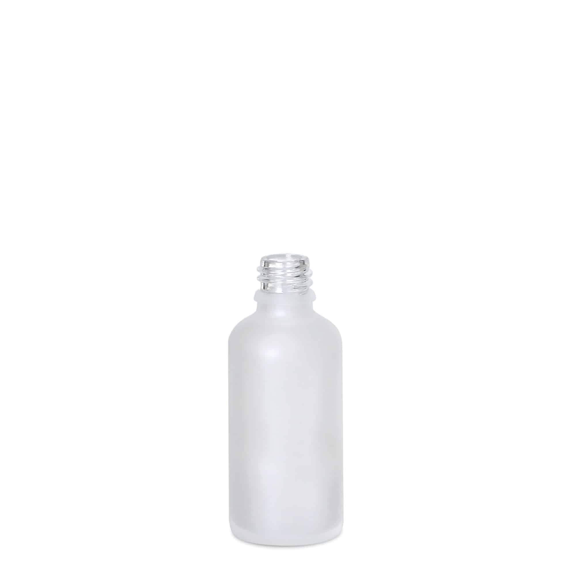 50 ml medicinska bočica, staklo, mat smeđa, grlo: DIN 18 50 ml medicinska bočica, staklo, mat smeđa, grlo: DIN 18