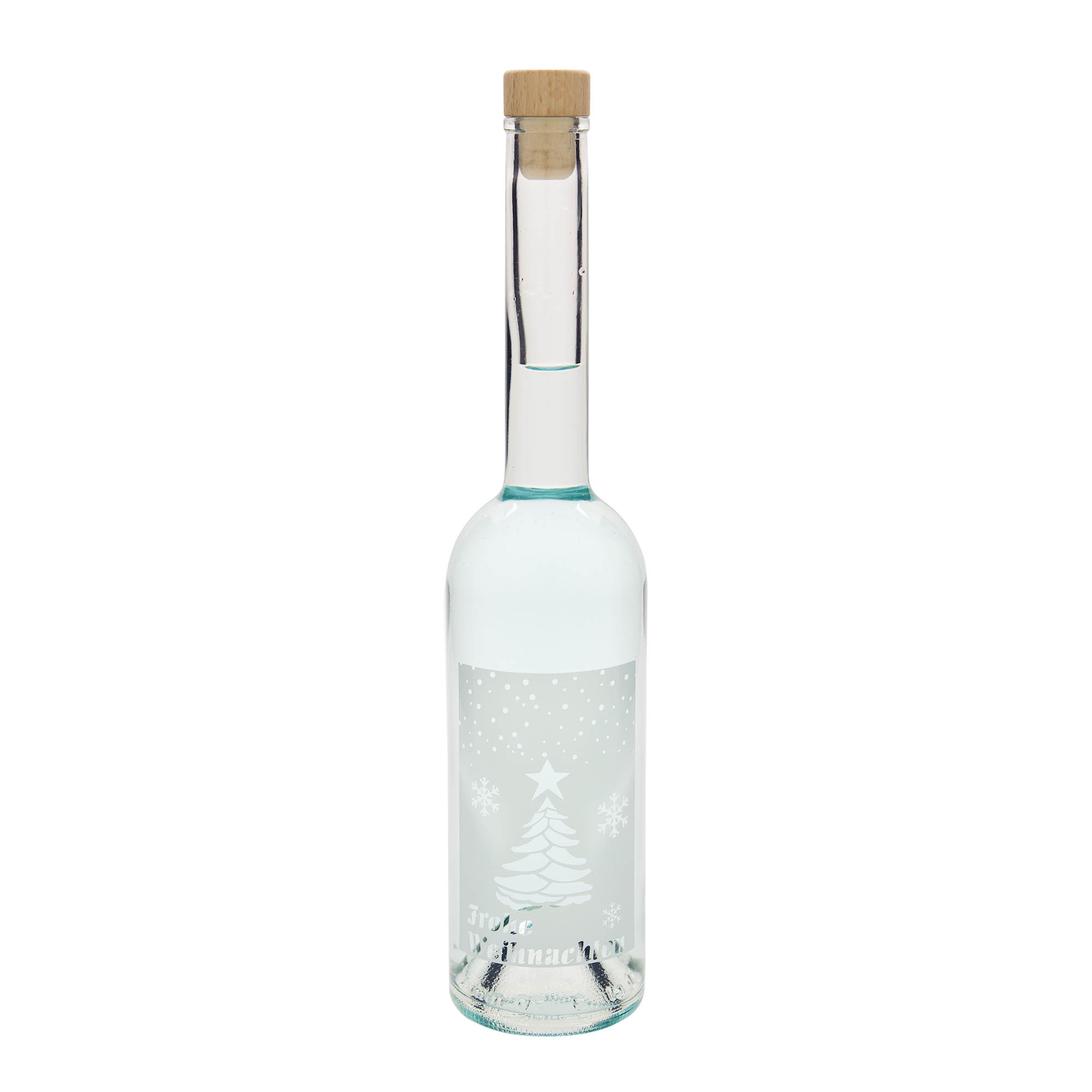 500 ml staklena boca 'Opera', motiv: Bijeli Božić, otvor: plutani čep 500 ml staklena boca 'Opera', motiv: Bijeli Božić, otvor: plutani čep