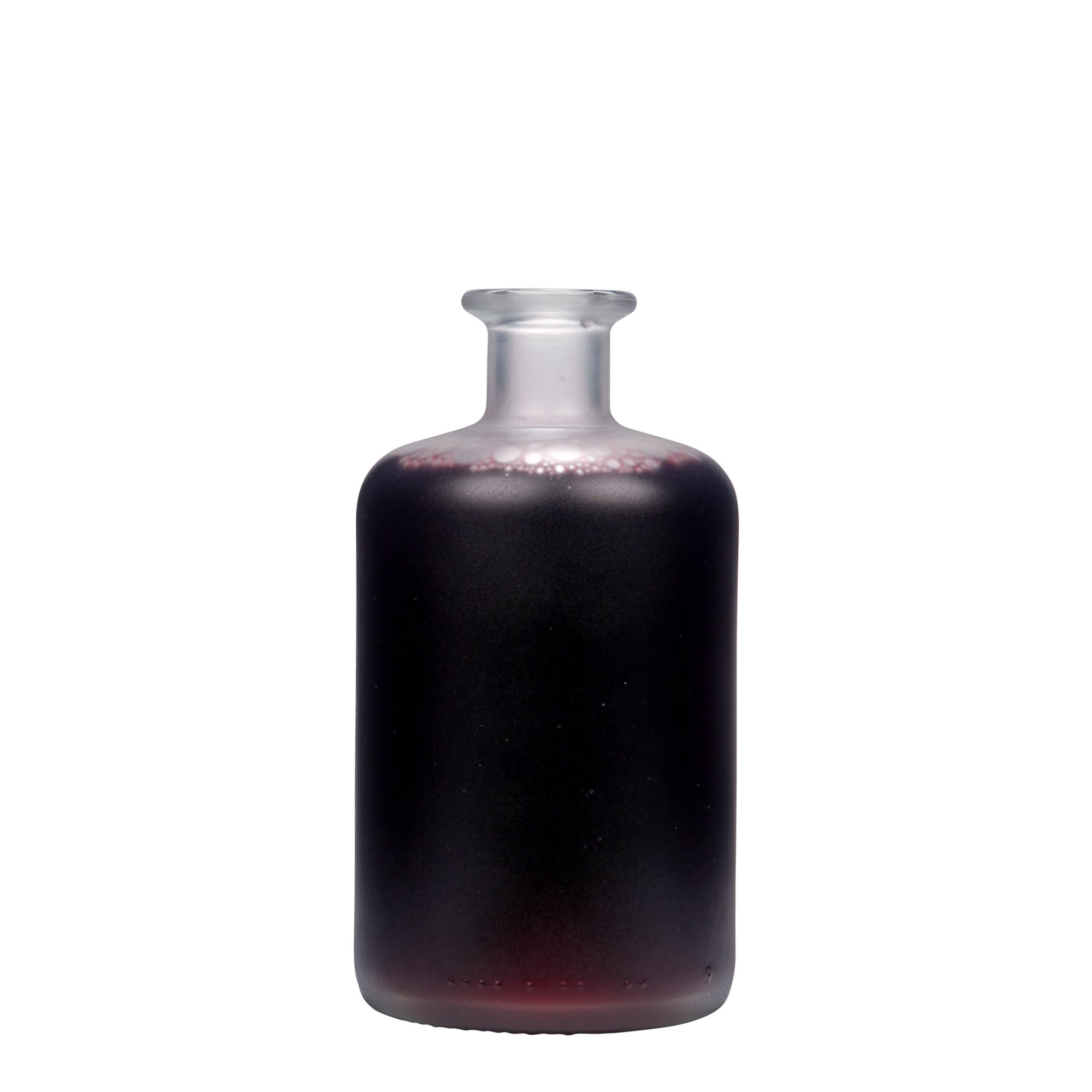 500 ml staklena boca apotekarska, zamrznuta, grlo: pluta