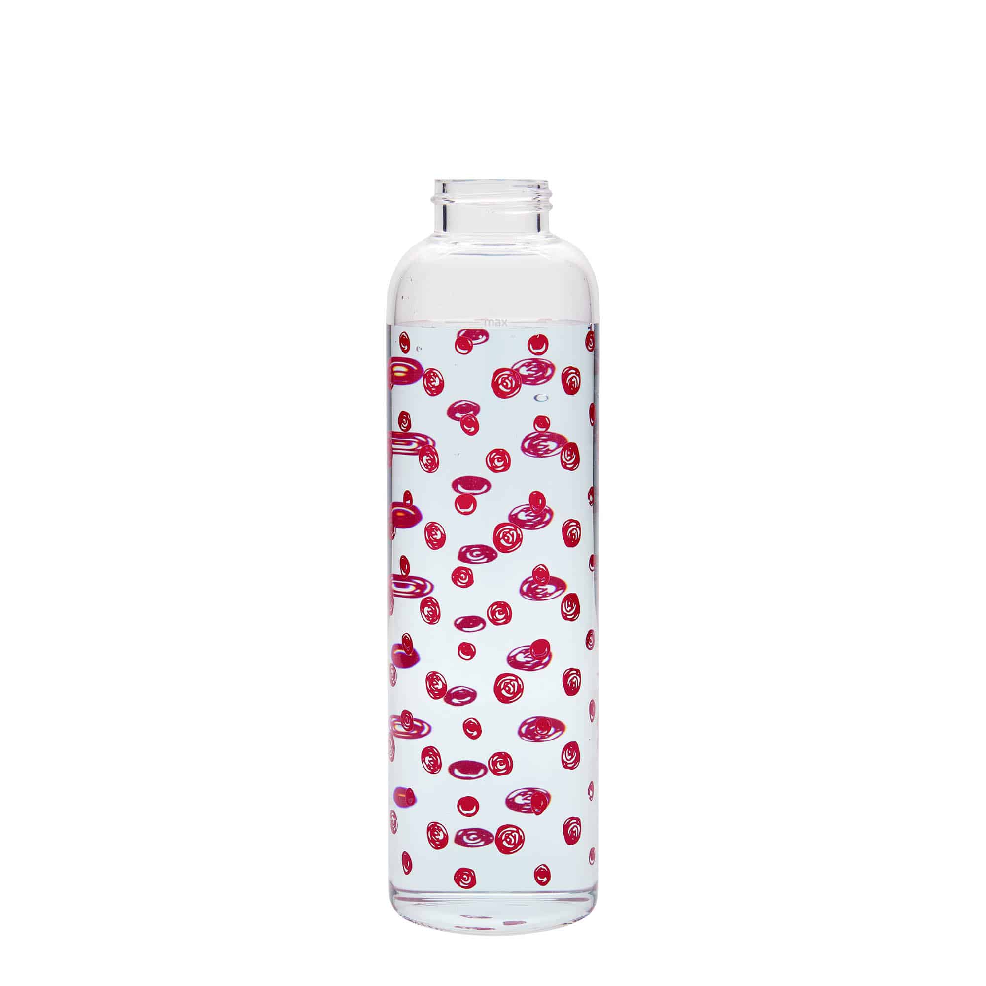 Flaša za piće 500 ml 'Perseus', motiv: Crvene tačke, otvor: Navojni zatvarač
