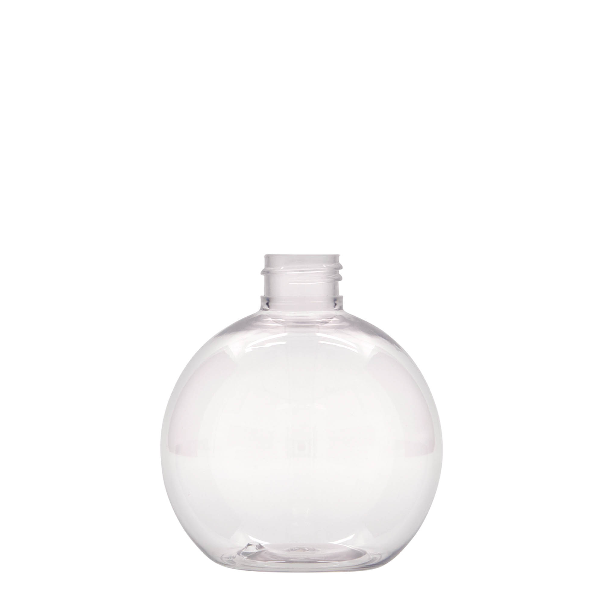 250 ml PET boca „Perry“, okrugla, plastika, grlo: 24/410