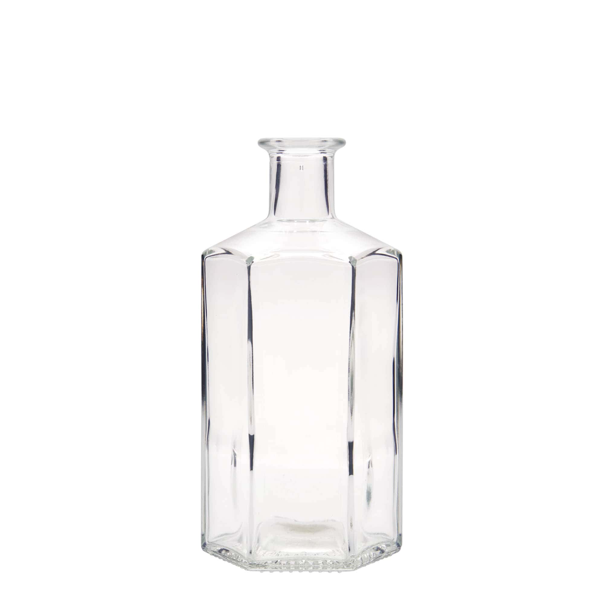 500 ml staklena boca apotekara 'Jimmy', šesterokutna, otvor: pluta 500 ml staklena boca apotekara 'Jimmy', šesterokutna, otvor: pluta