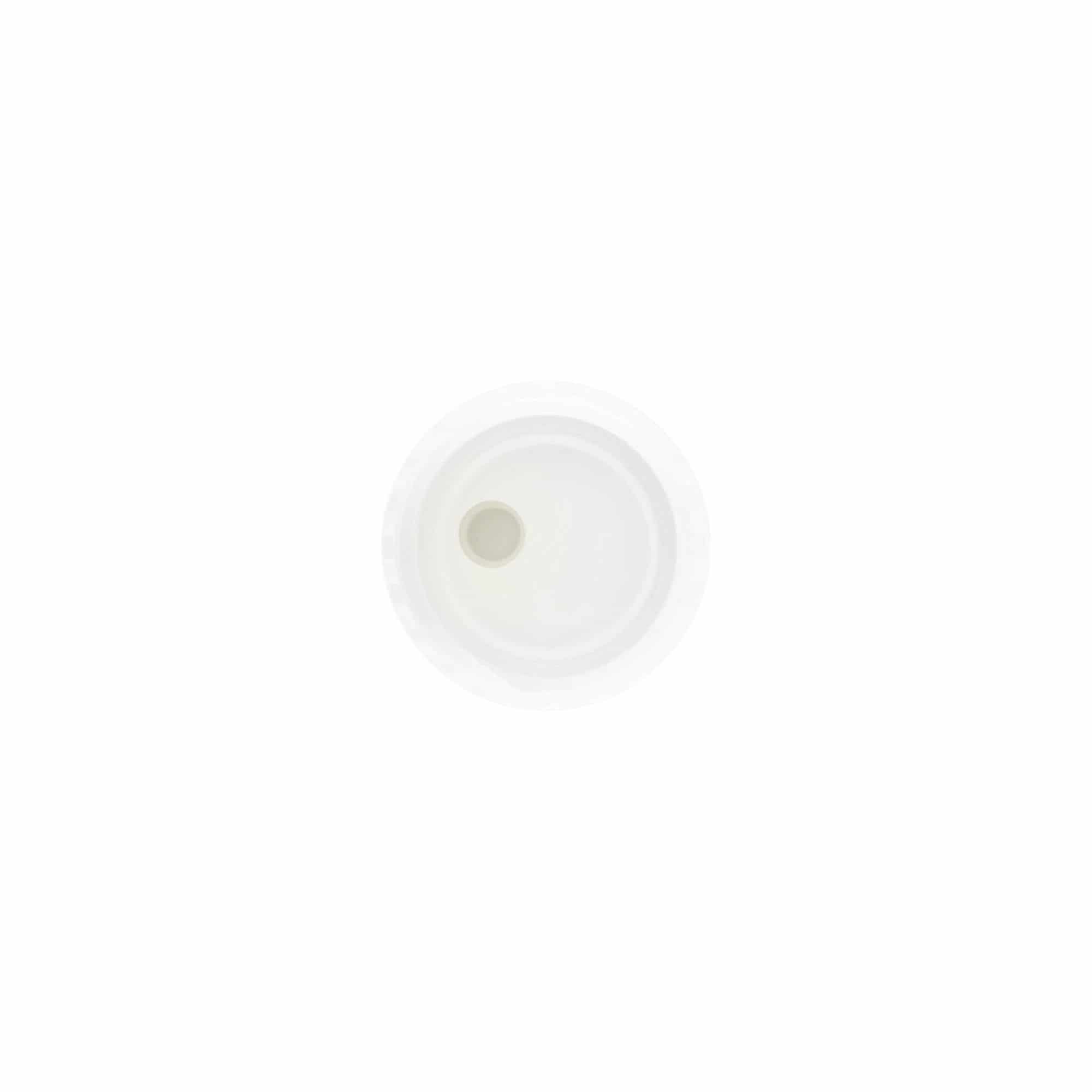 Navojni zatvarač Disc Top, PP plastika, bijela, za otvor: 24/410