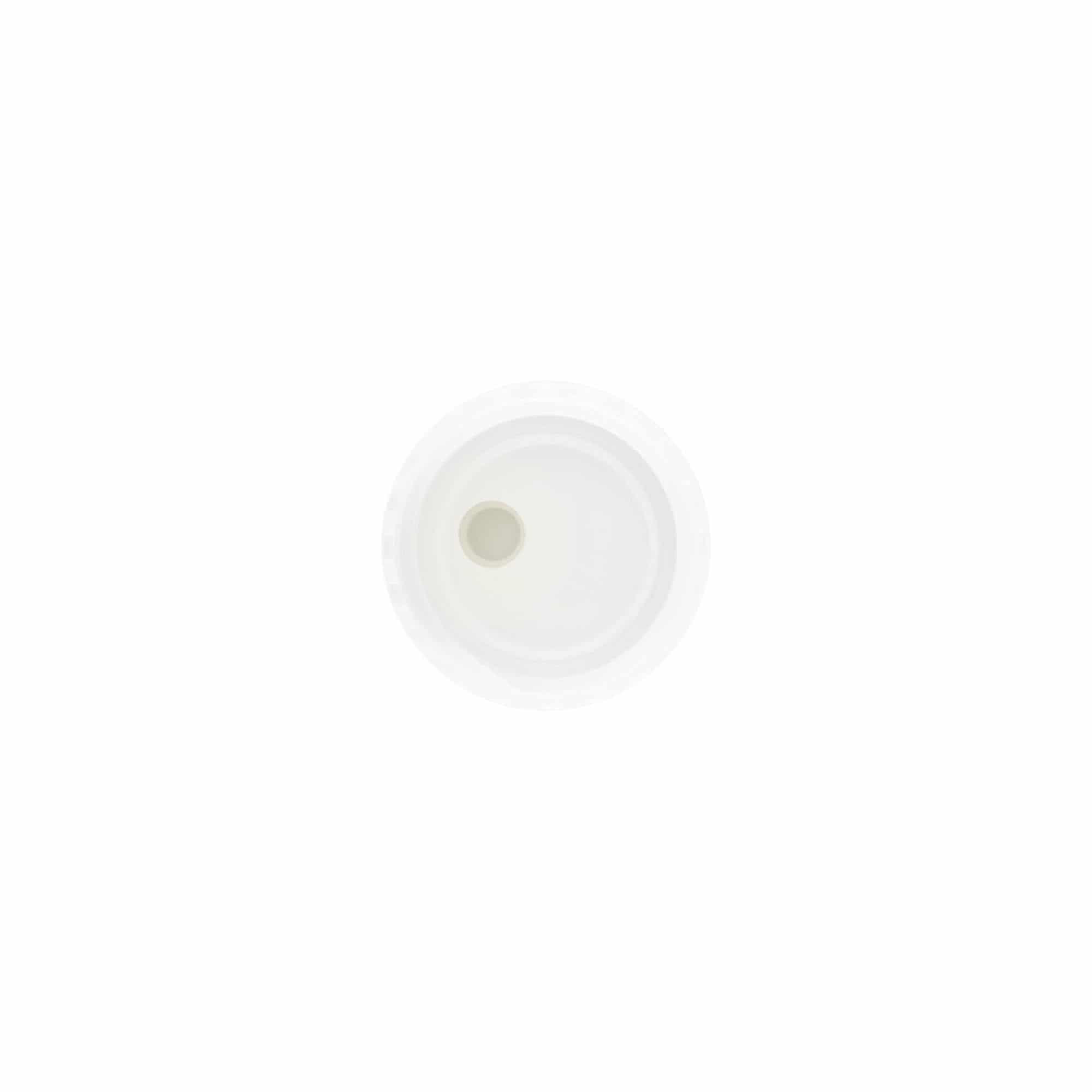 Zavrtni poklopac Disc Top, PP-plastika, bijeli, za grlo: 24/410