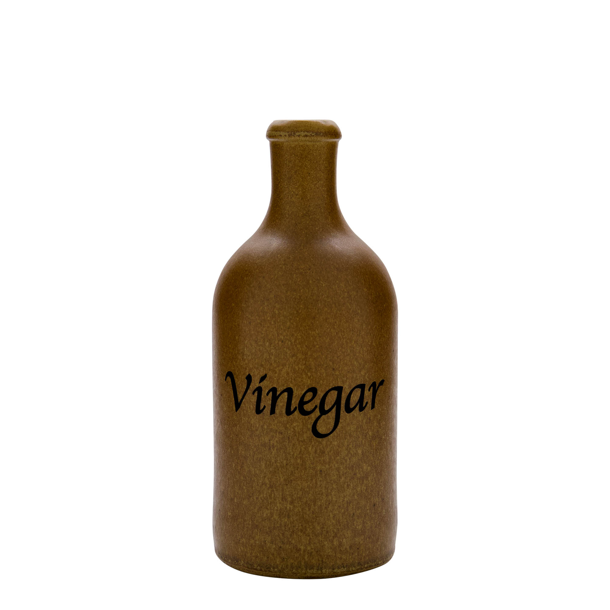500 ml glineni vrč, motiv: ocat, kamenina, smeđe-kristalni, otvor: pluta