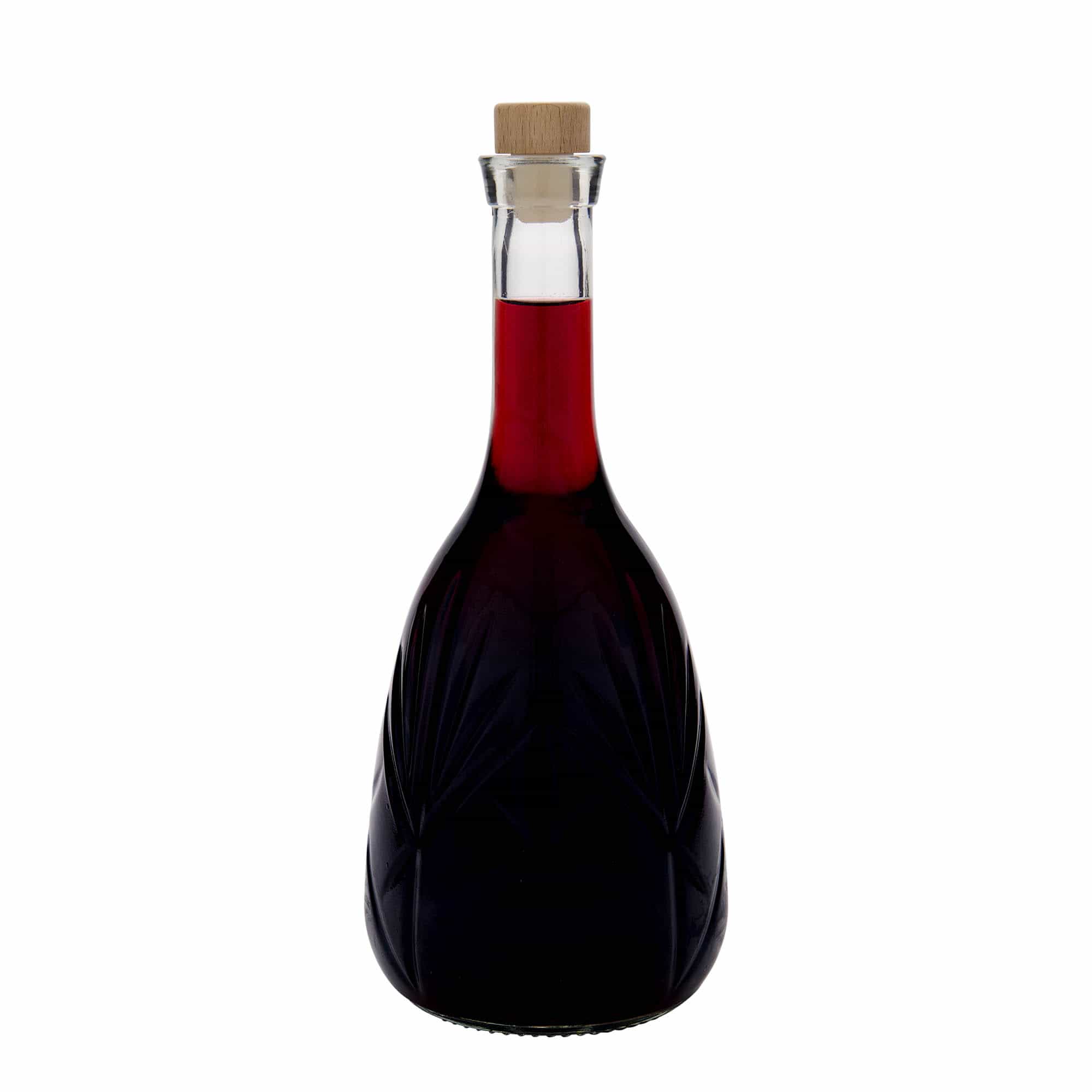 1.000 ml staklena boca 'Reliefa', otvor: čep