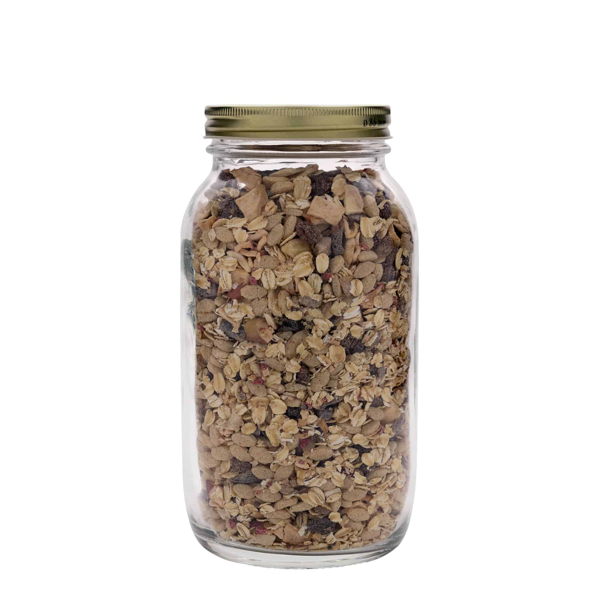 1.500 ml staklena posuda 'Quattro Stagioni', otvor: navojni poklopac