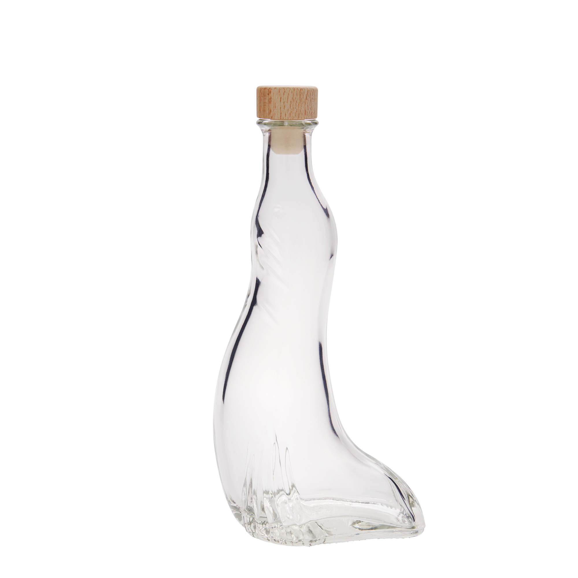 200 ml staklena boca 'Foka', grlo: pluta